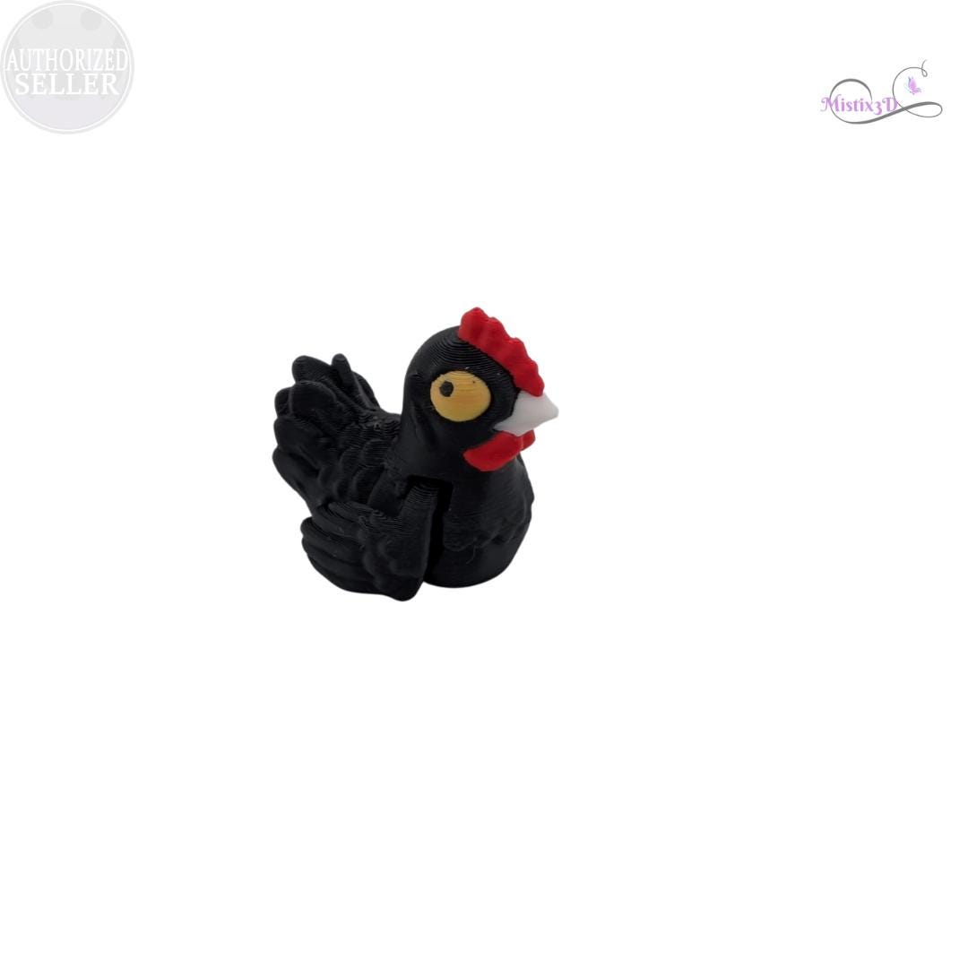 Articulated Chicken Fidget Toy | 3d printed | Authorized Seller Cinderwing