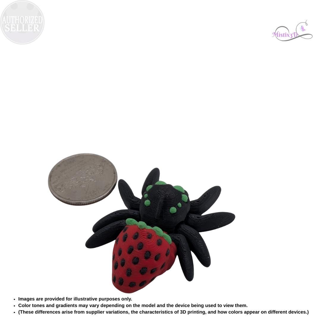 Strawberry Spider Articulated Fidget