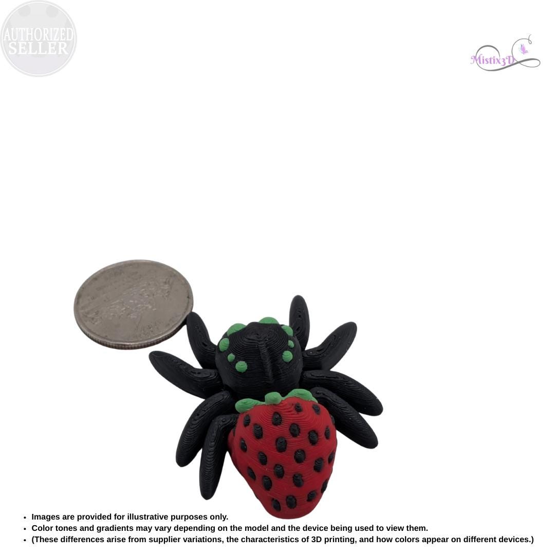 Strawberry Spider Articulated Fidget