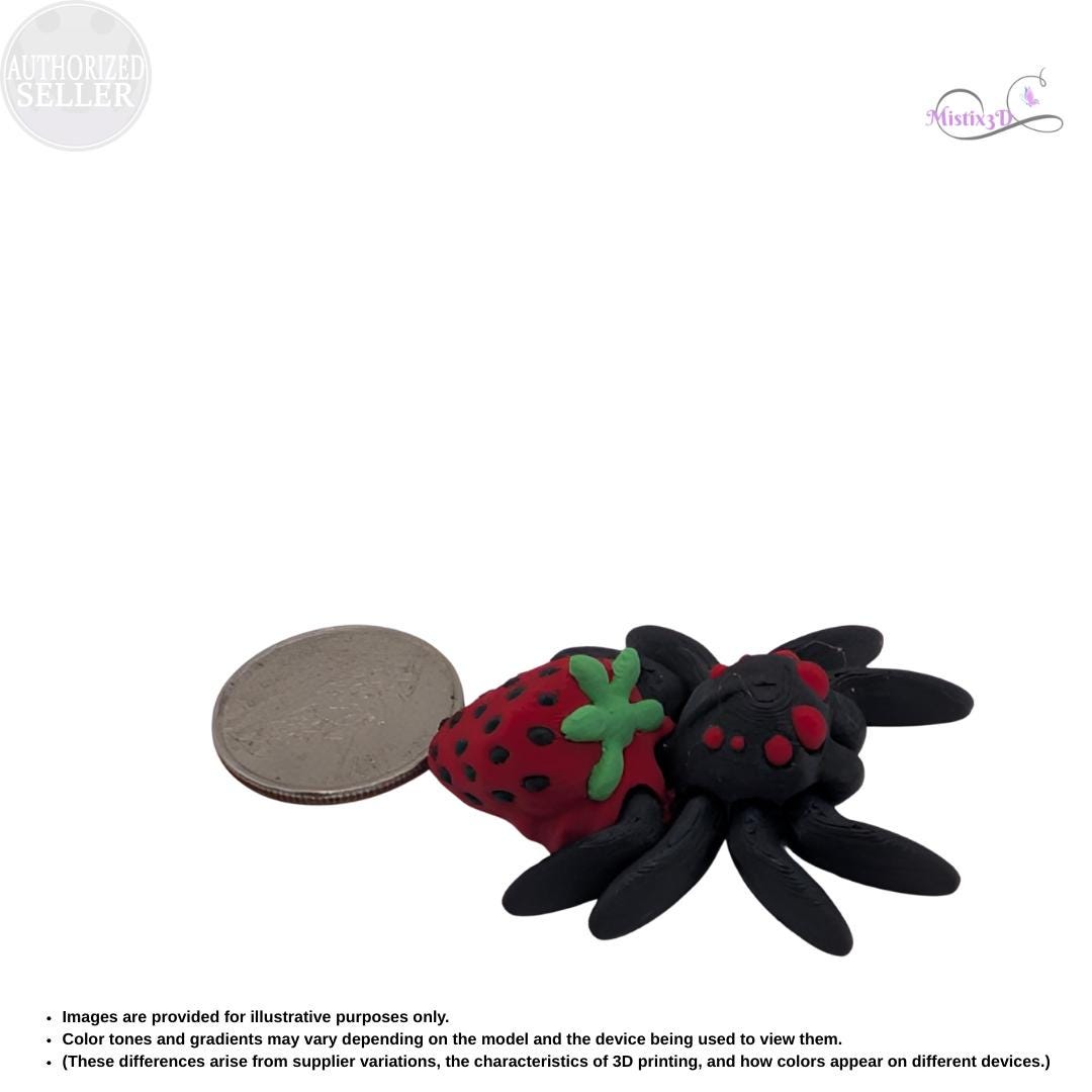 Strawberry Spider Articulated Fidget