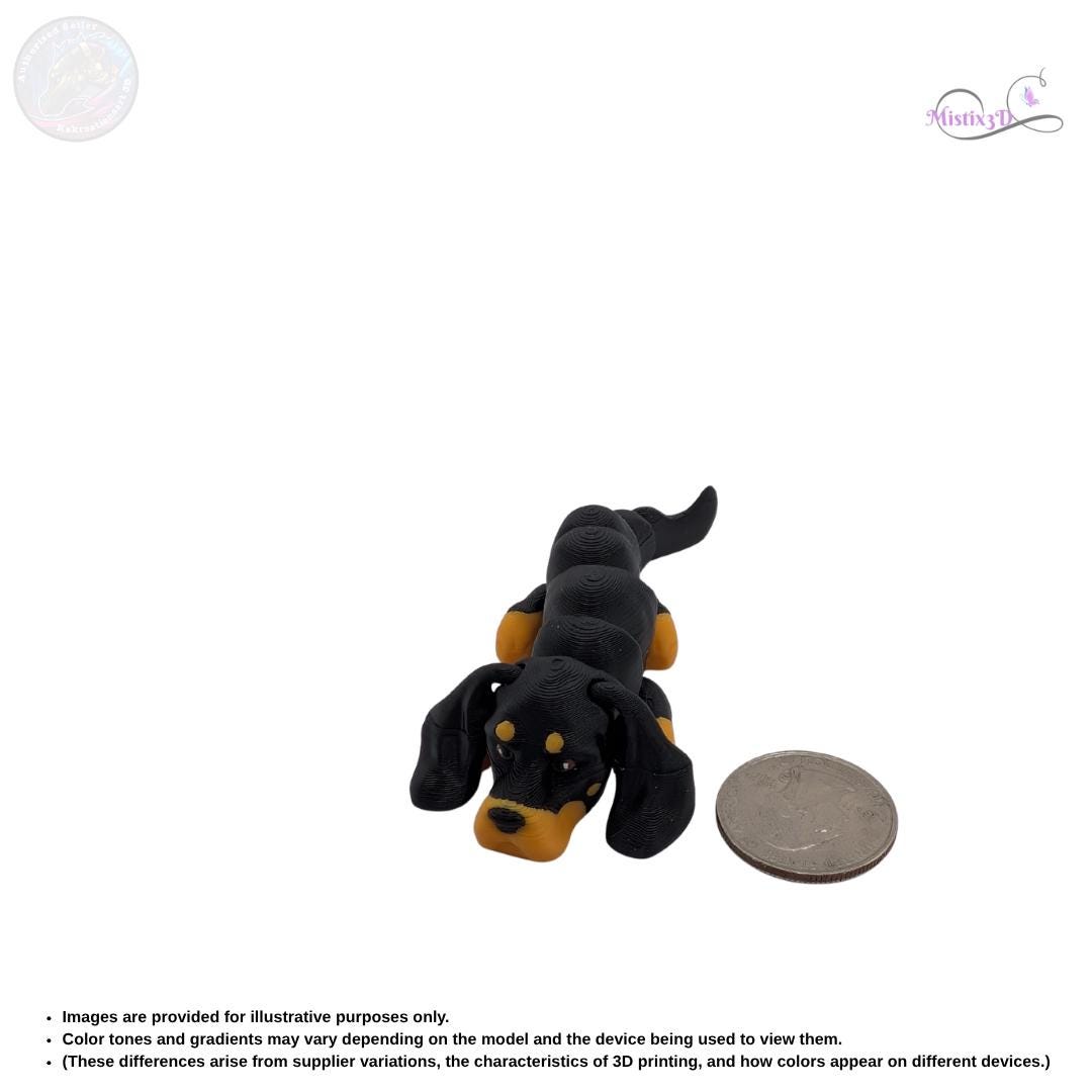 3D Printed Coonhound Figurine, Miniature Collectible Toy