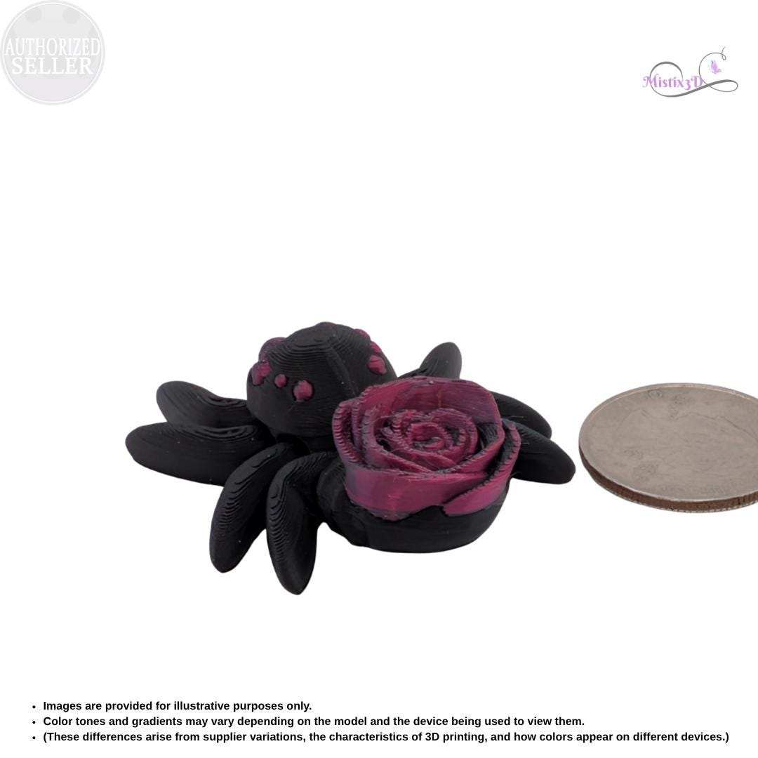 Articulated Goth Rose Spider