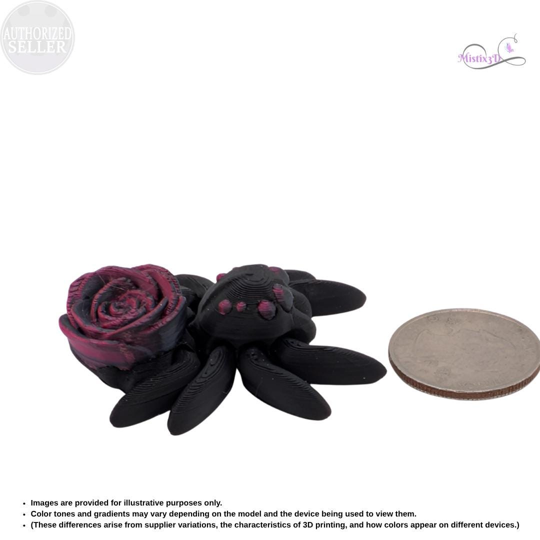 Articulated Goth Rose Spider