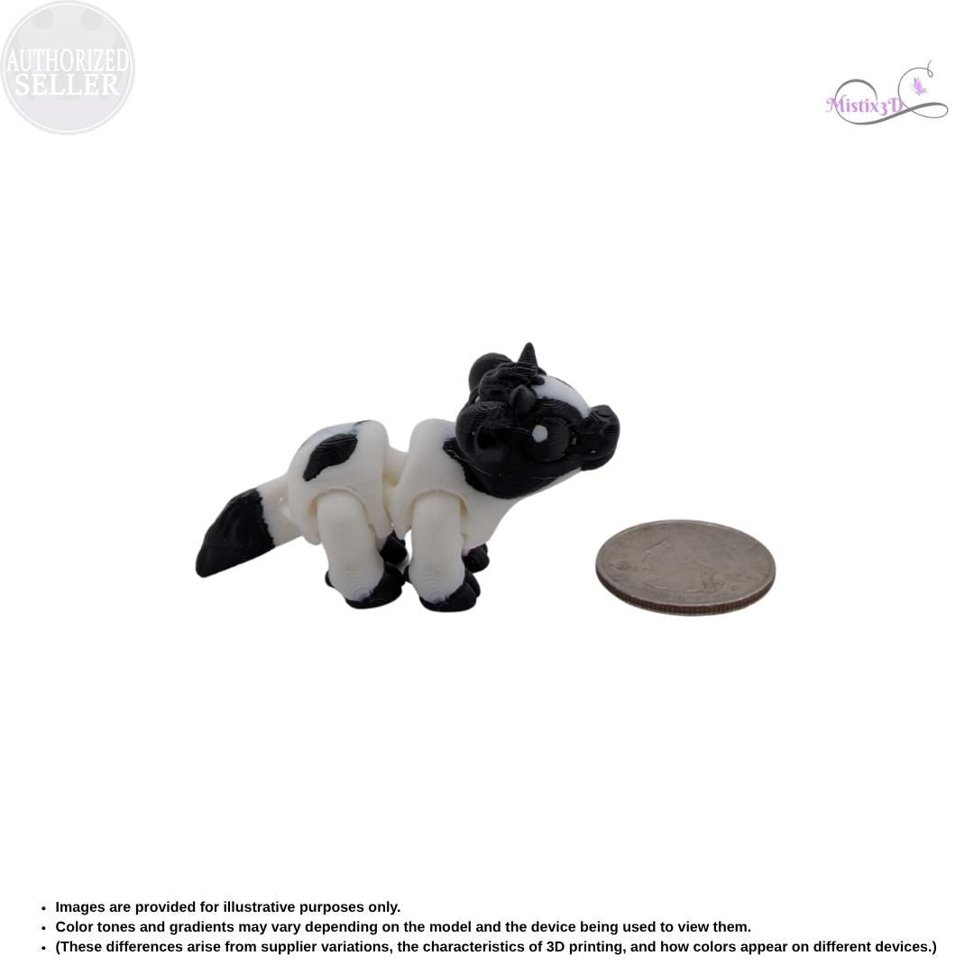 Articulated Cow Fidget Toy | 3d printed | Authorized Seller Cinderwing