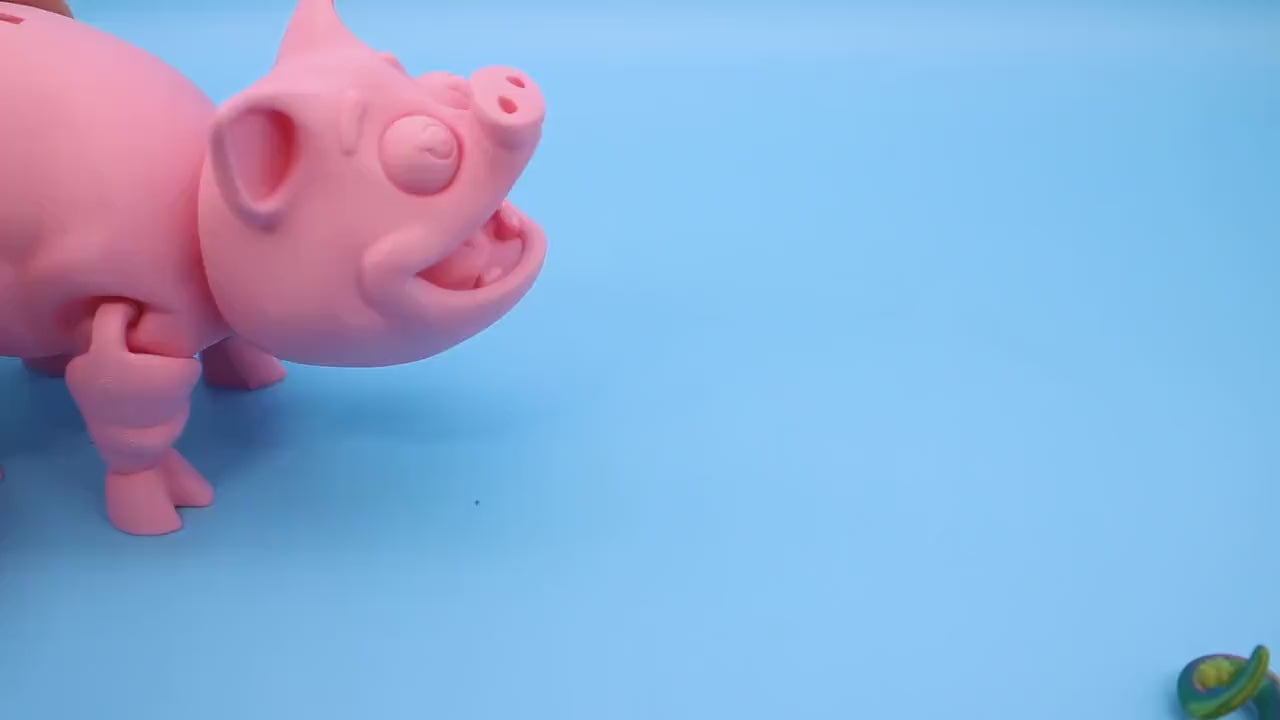 Piggy Bank Pig - 3D Printed