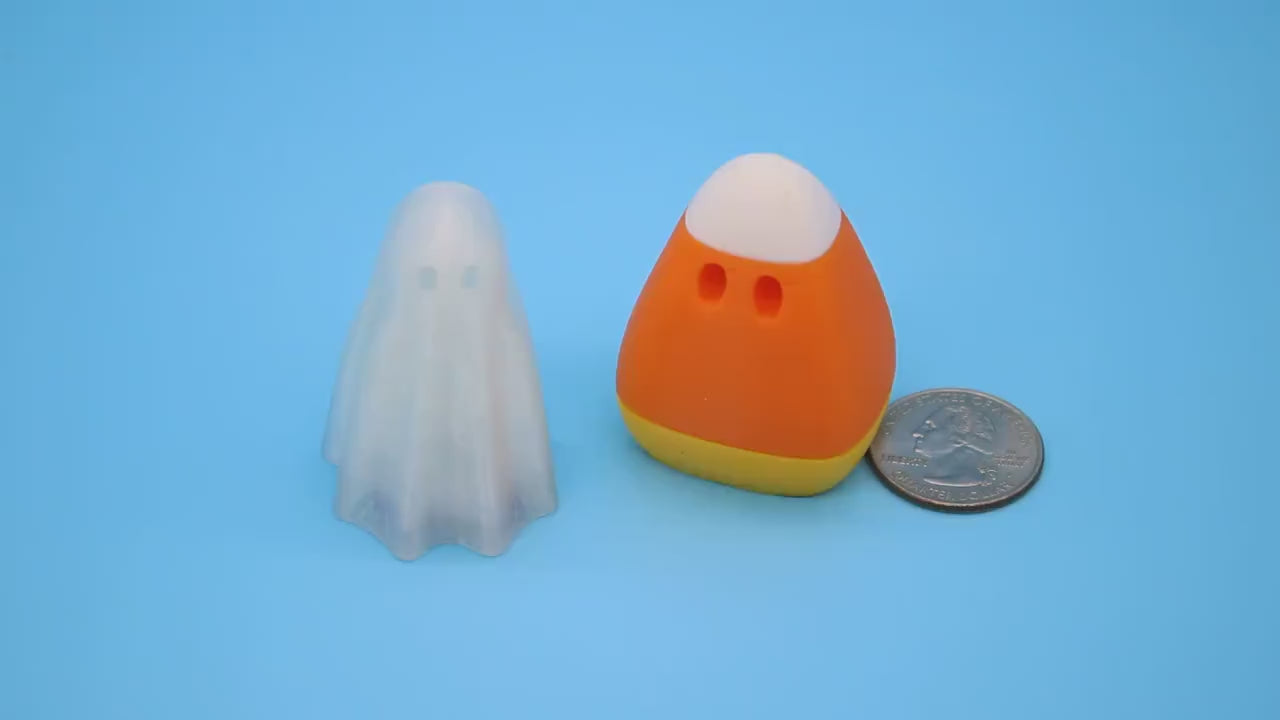 Zou Ghost & Candy Corn, random shoe color, | 3D Printed