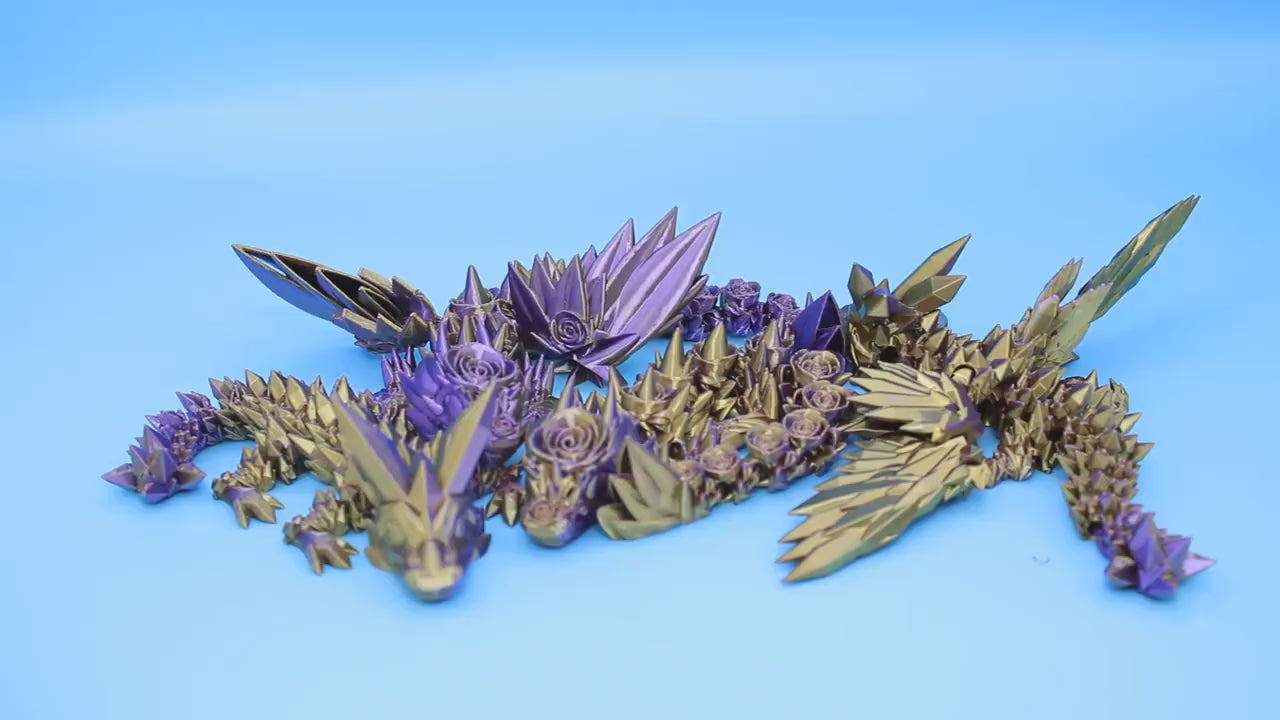 Miniature Dragon, Purple & Gold