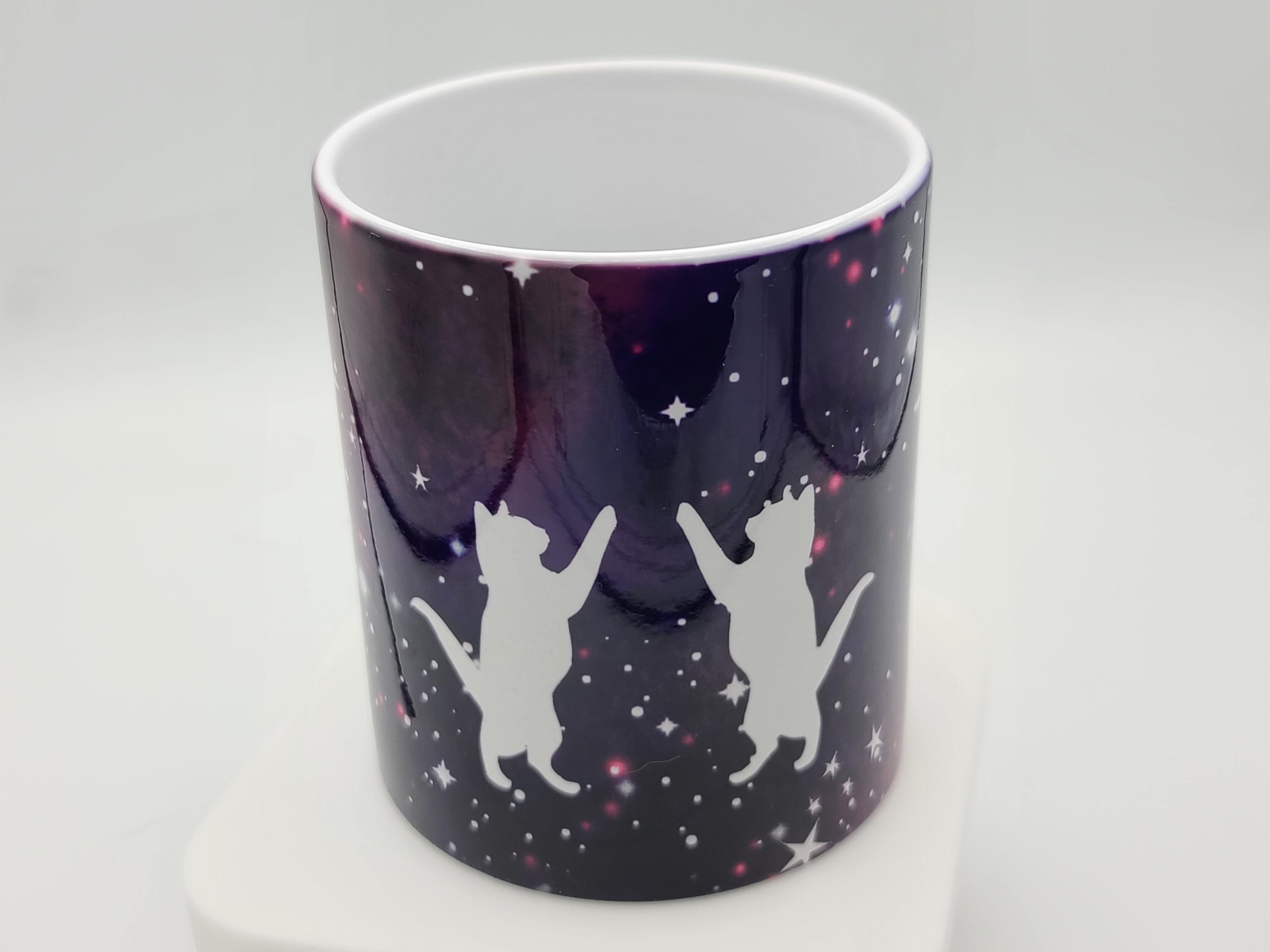 Cat mug reaching for the stars 12 oz. - Love Miss Rose