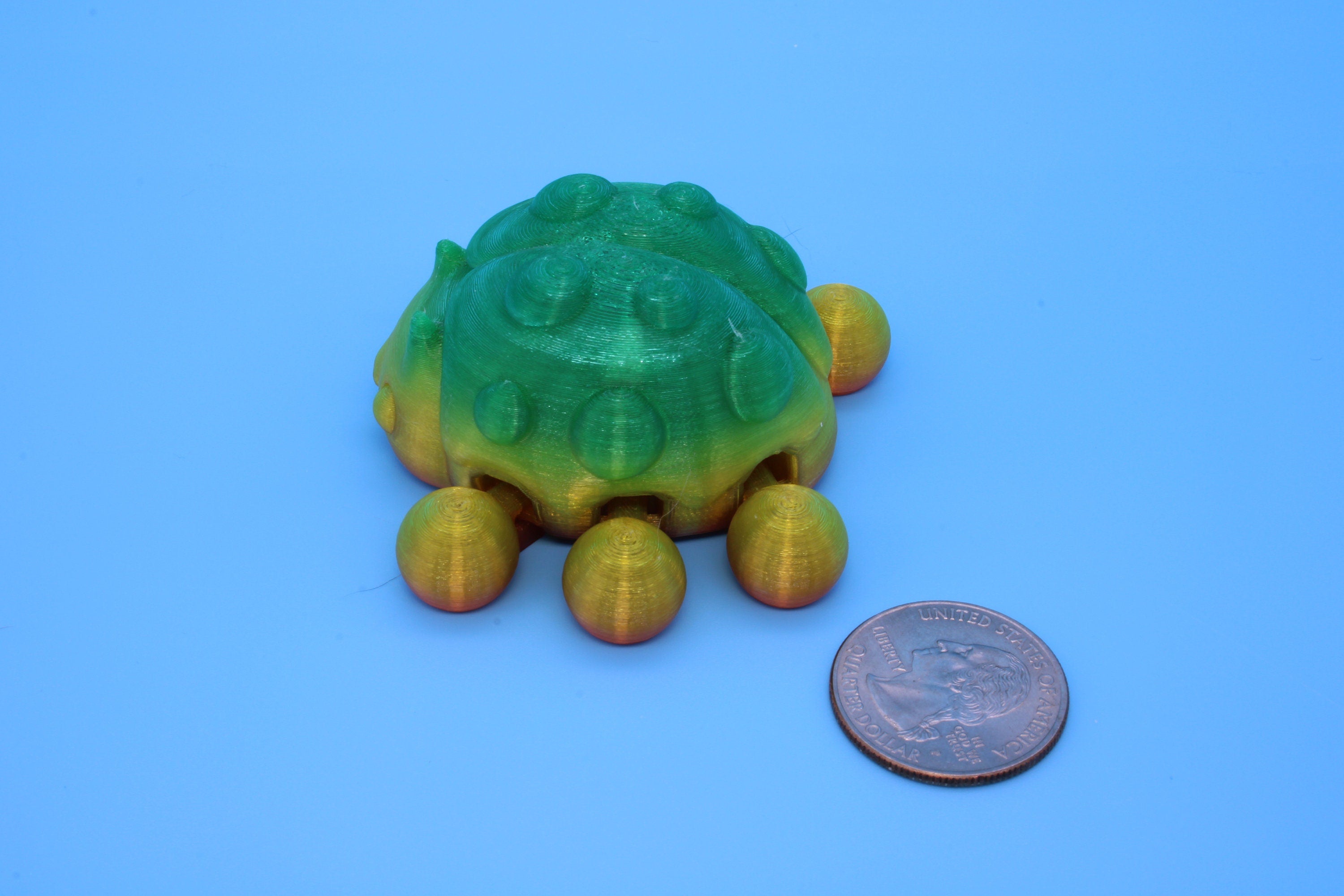 Flexible Ladybug | 3D Printed Cute Ladybug | 3 inches | Friendly Bug | Sensory Toy | Fidget Toy | Articulating Ladybug | Stim Toy. (TPU)