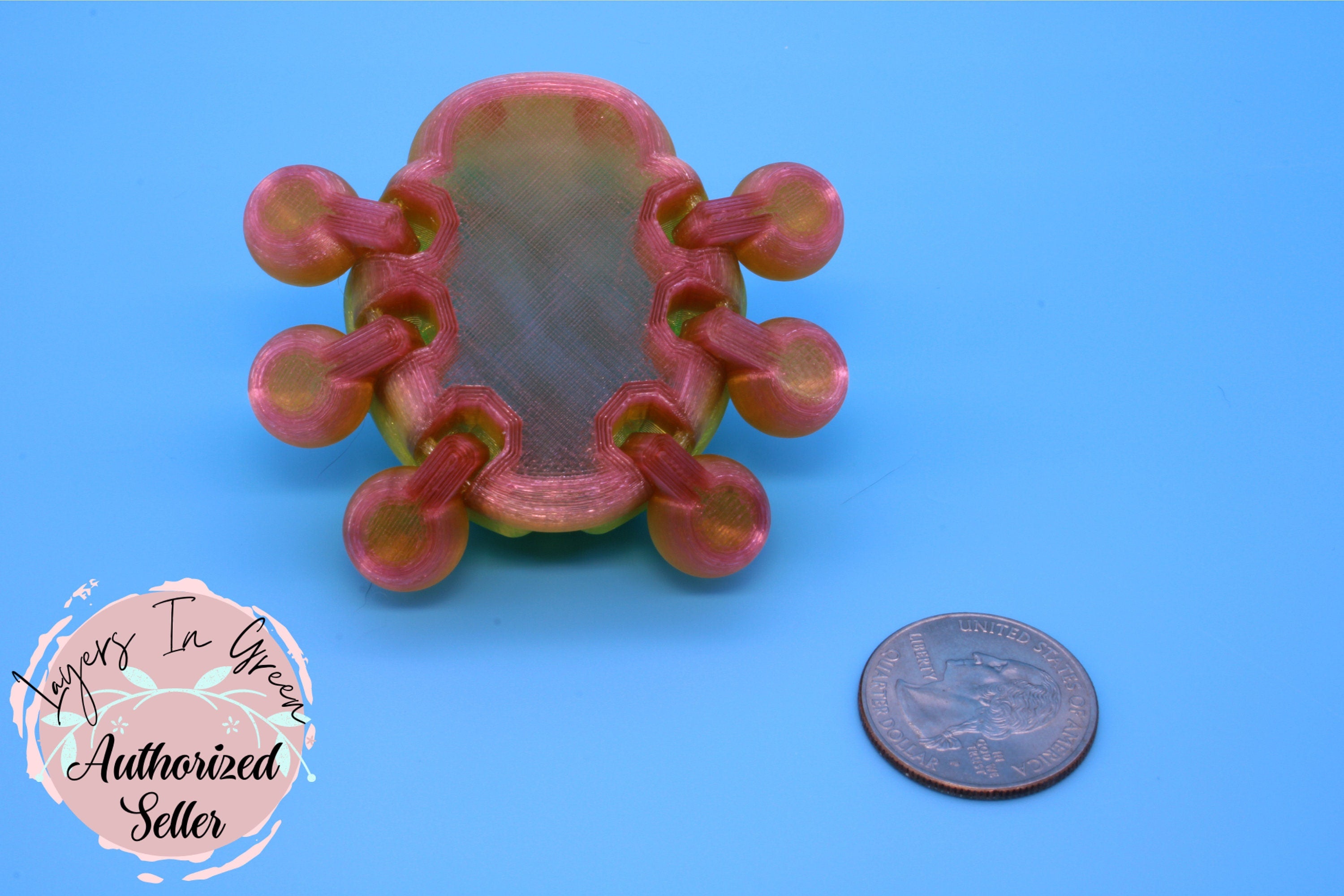 Flexible Ladybug | 3D Printed Cute Ladybug | 3 inches | Friendly Bug | Sensory Toy | Fidget Toy | Articulating Ladybug | Stim Toy. (TPU)