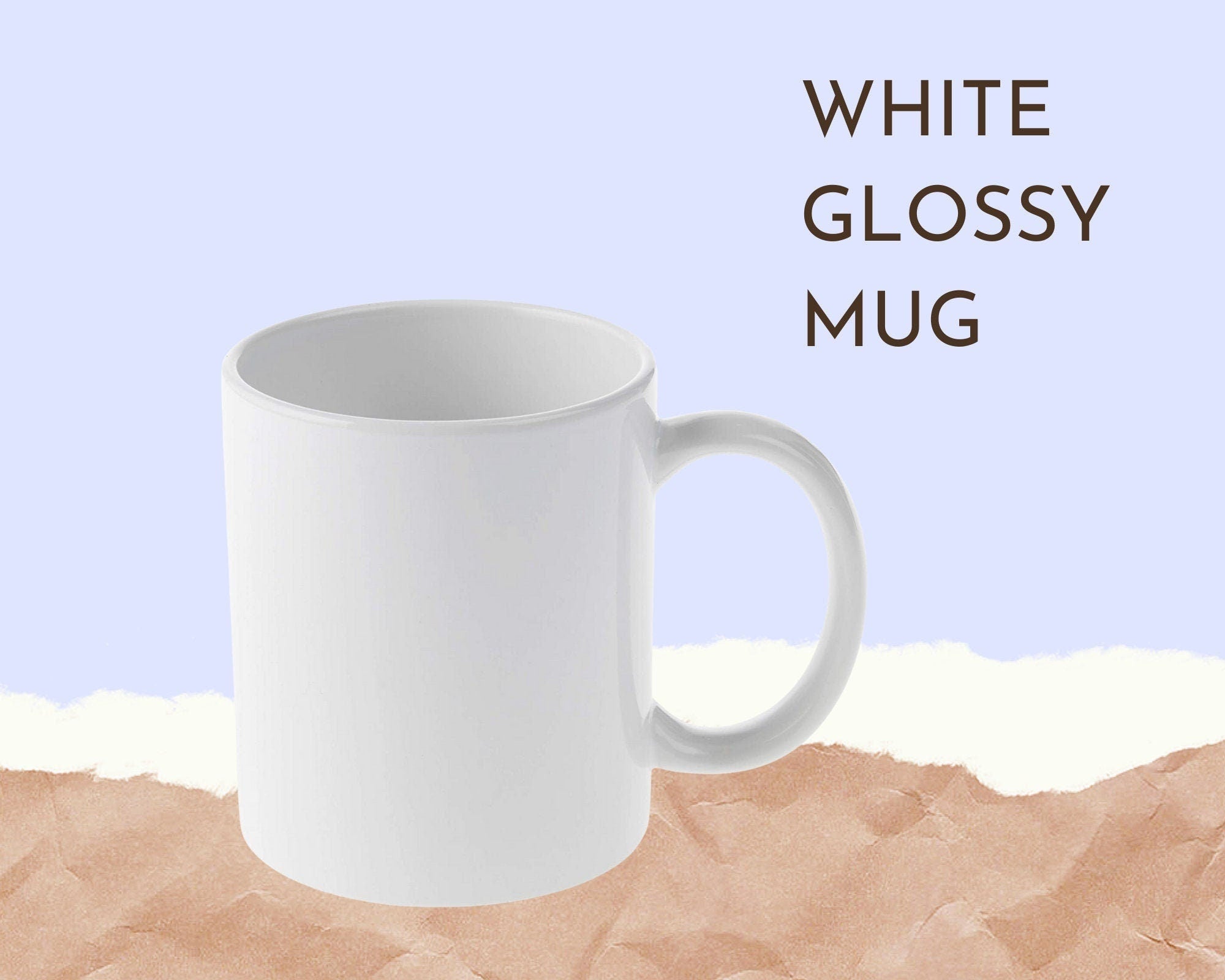 Beautiful Beach Mug 12 oz. Sublimation, Microwave & Dishwasher Safe! White