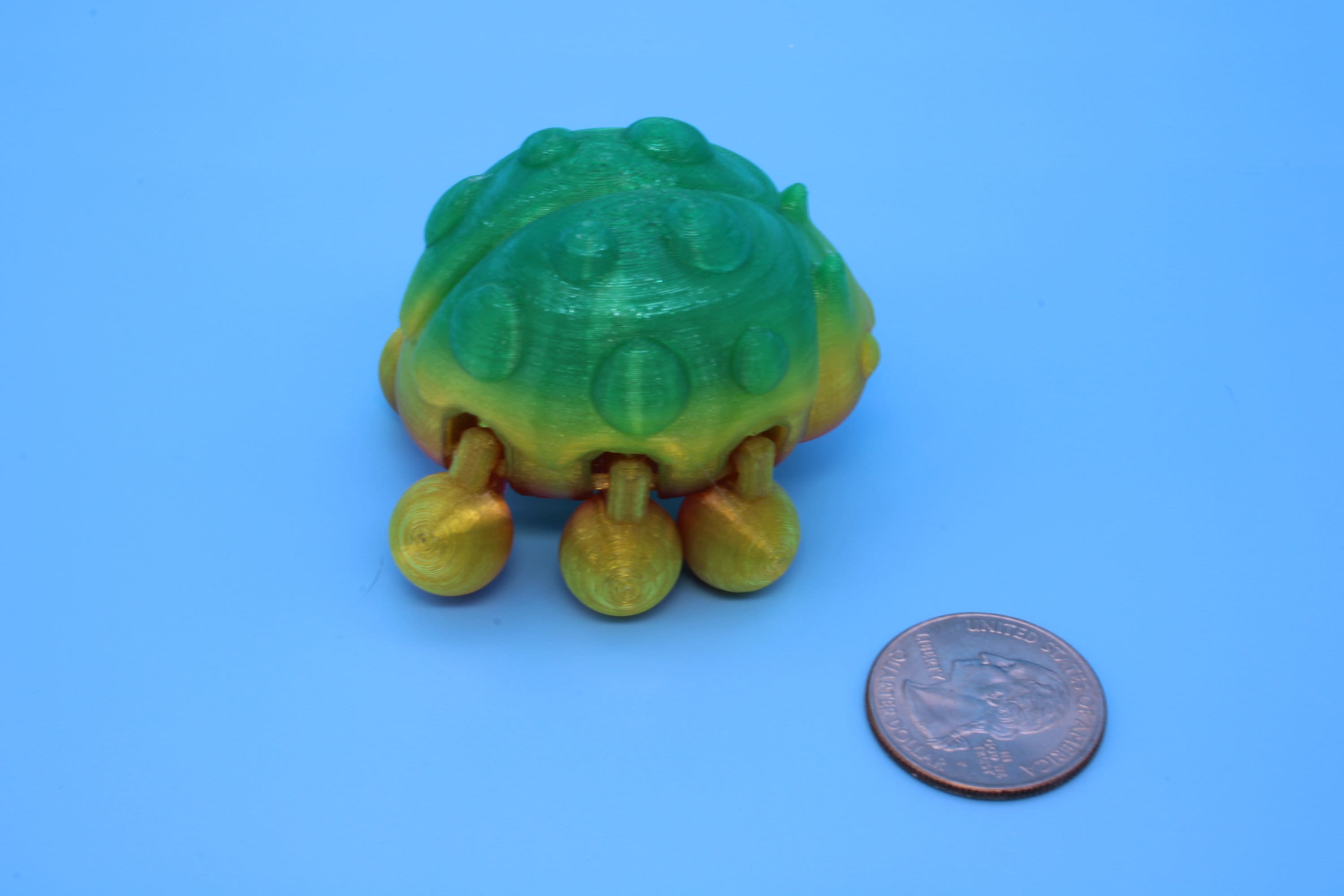 Flexible Ladybug | 3D Printed Cute Ladybug | 3 inches | Friendly Bug | Sensory Toy | Fidget Toy | Articulating Ladybug | Stim Toy. (TPU)