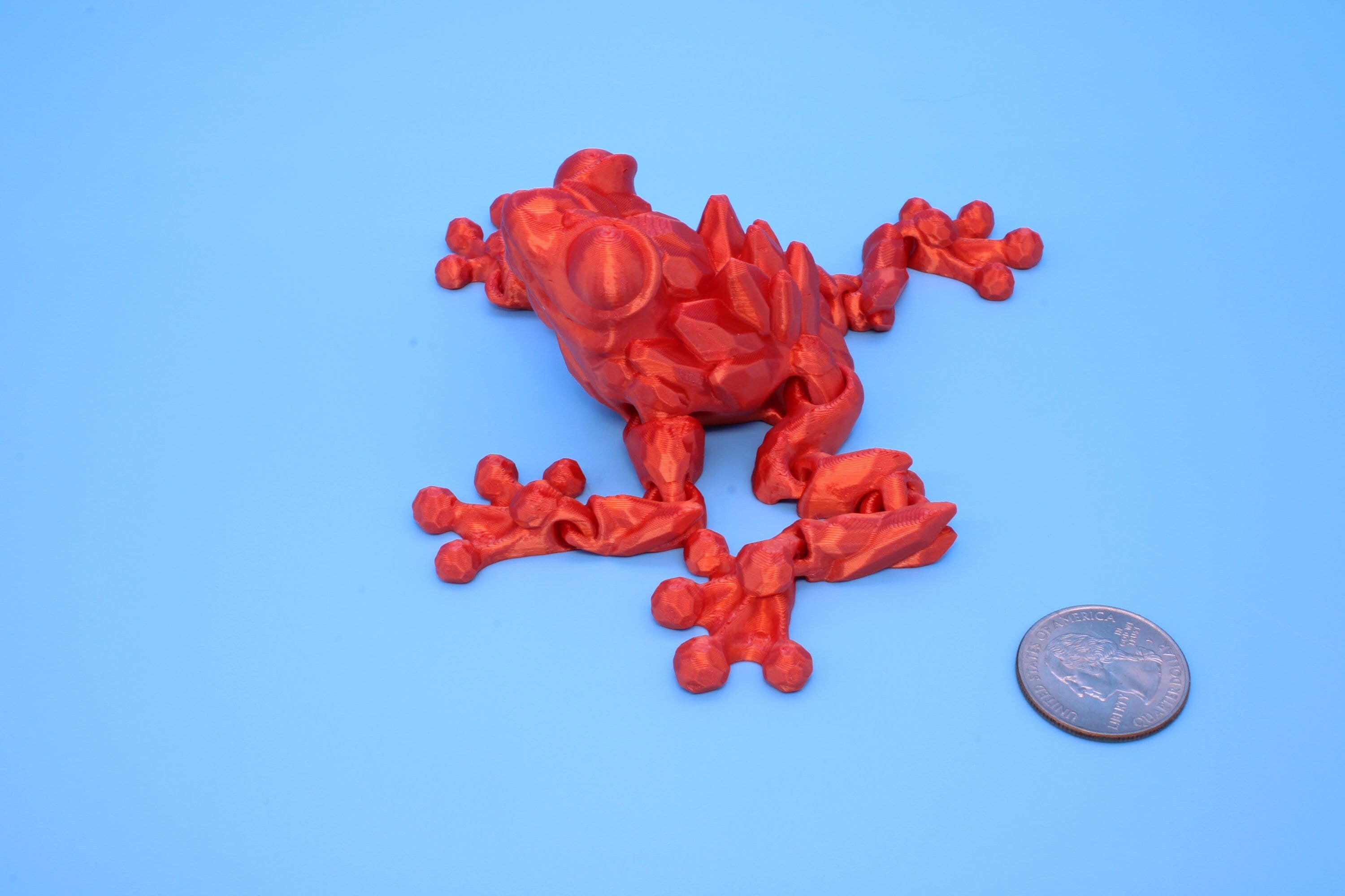 Crystal Frog | 3D Printed | Cute Frog | 5.5 in. | Sensory Toy | Fidget Toy.