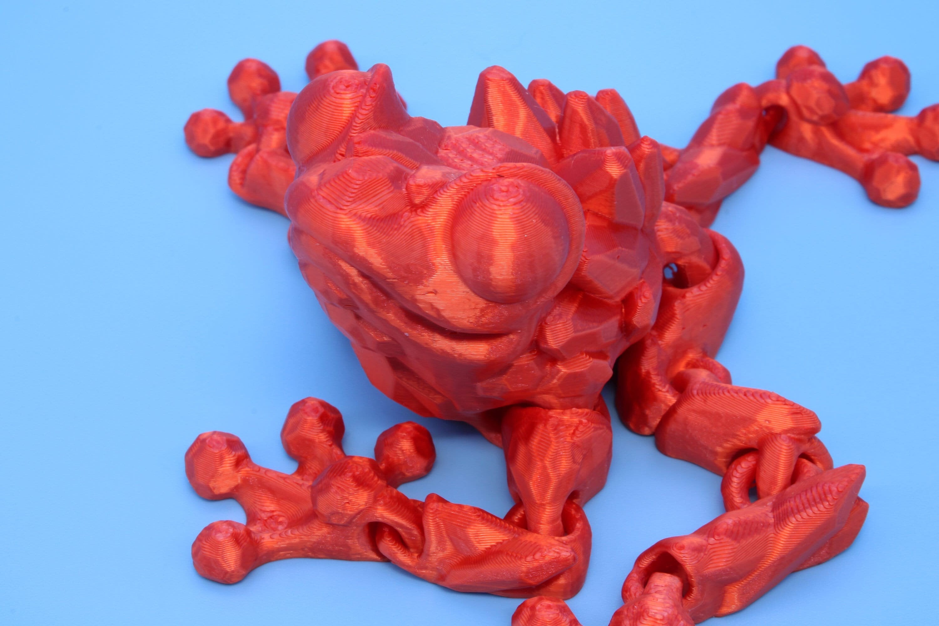 Crystal Frog | 3D Printed | Cute Frog | 5.5 in. | Sensory Toy | Fidget Toy.
