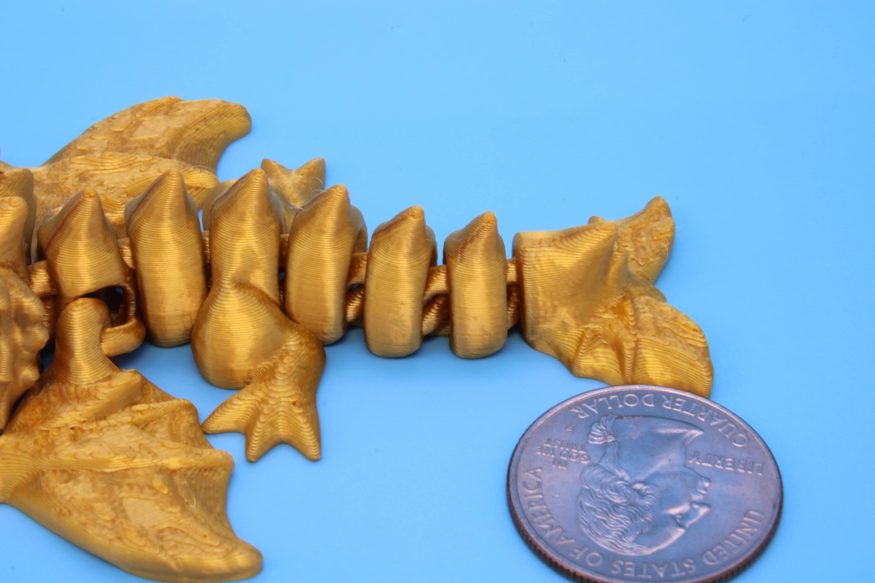 Baby Wyvern Dragon Keychain | 3D Printed Wyvern Dragon | 4 inches Dragon Friend | Sensory Toy | Fidget Toy | Flexi Dragon.