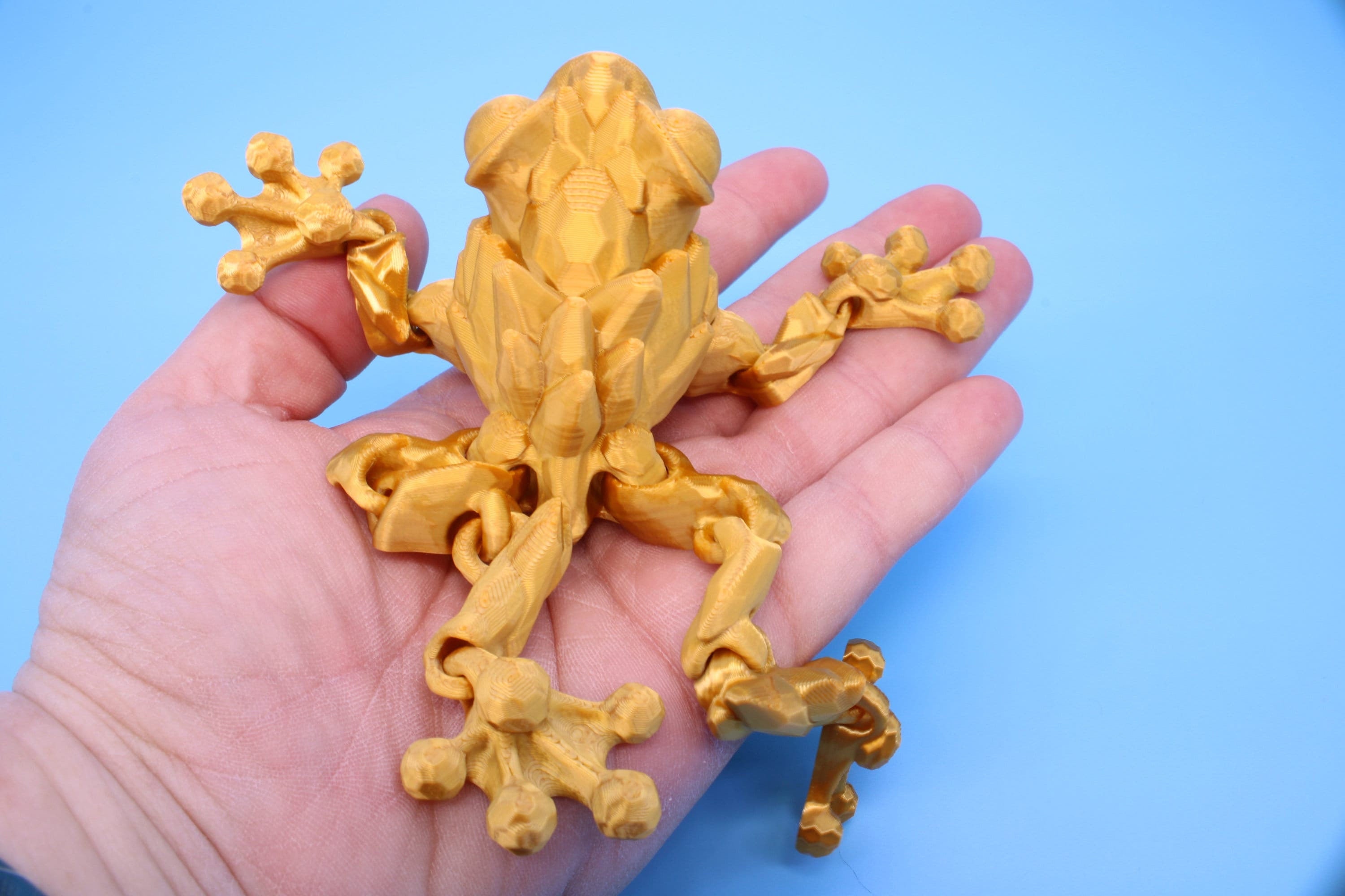 Crystal Frog | 3D Printed | Cute Frog | 5.5 in. | Sensory Toy | Fidget Toy.