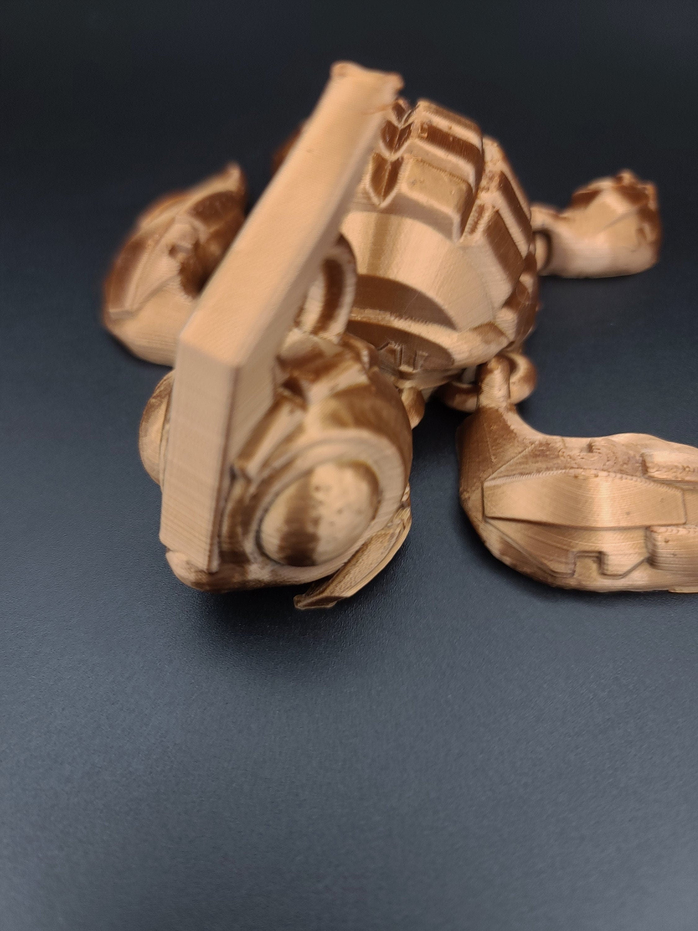Turtle- Grenurtle | Grenade / Turtle 3D Printed (MADE) | Copper Color | Adult Fidget Toy | Sensory Turtle Buddy.