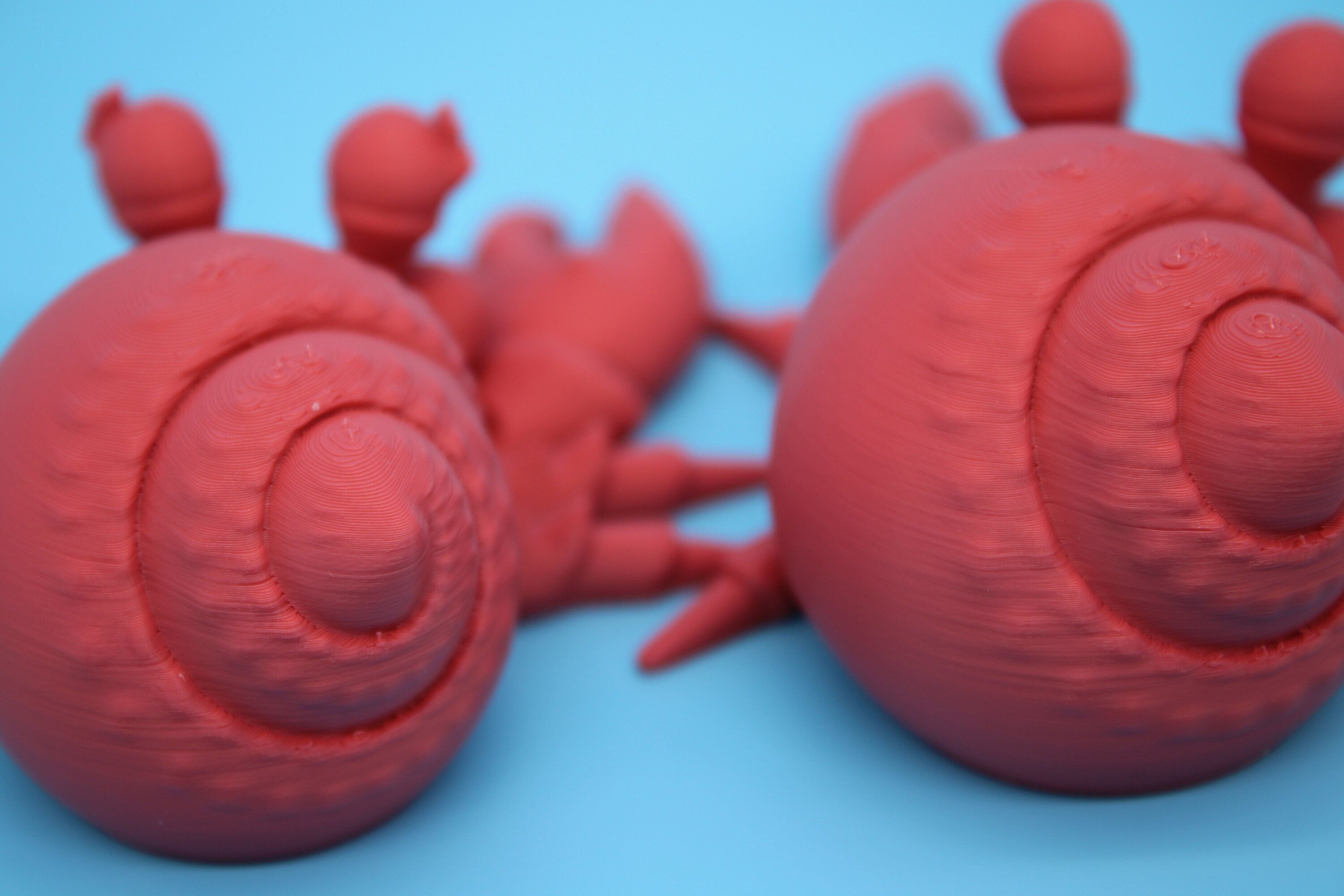 Hermit Crabs- Coral | Mr. & Mrs. | 3D Printed | Super Cute | Friendly Crabs.