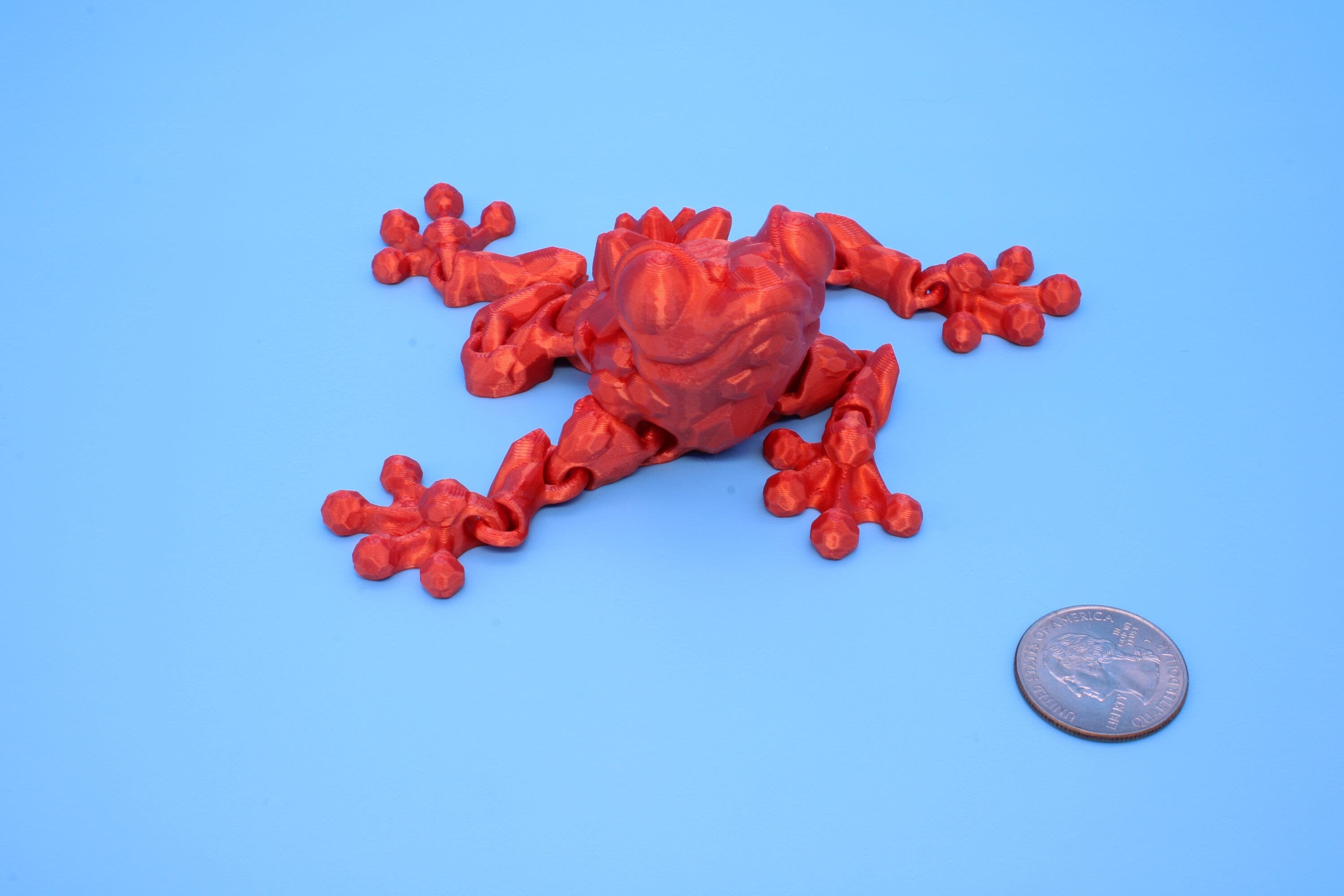 Crystal Frog | 3D Printed | Cute Frog | 5.5 in. | Sensory Toy | Fidget Toy.