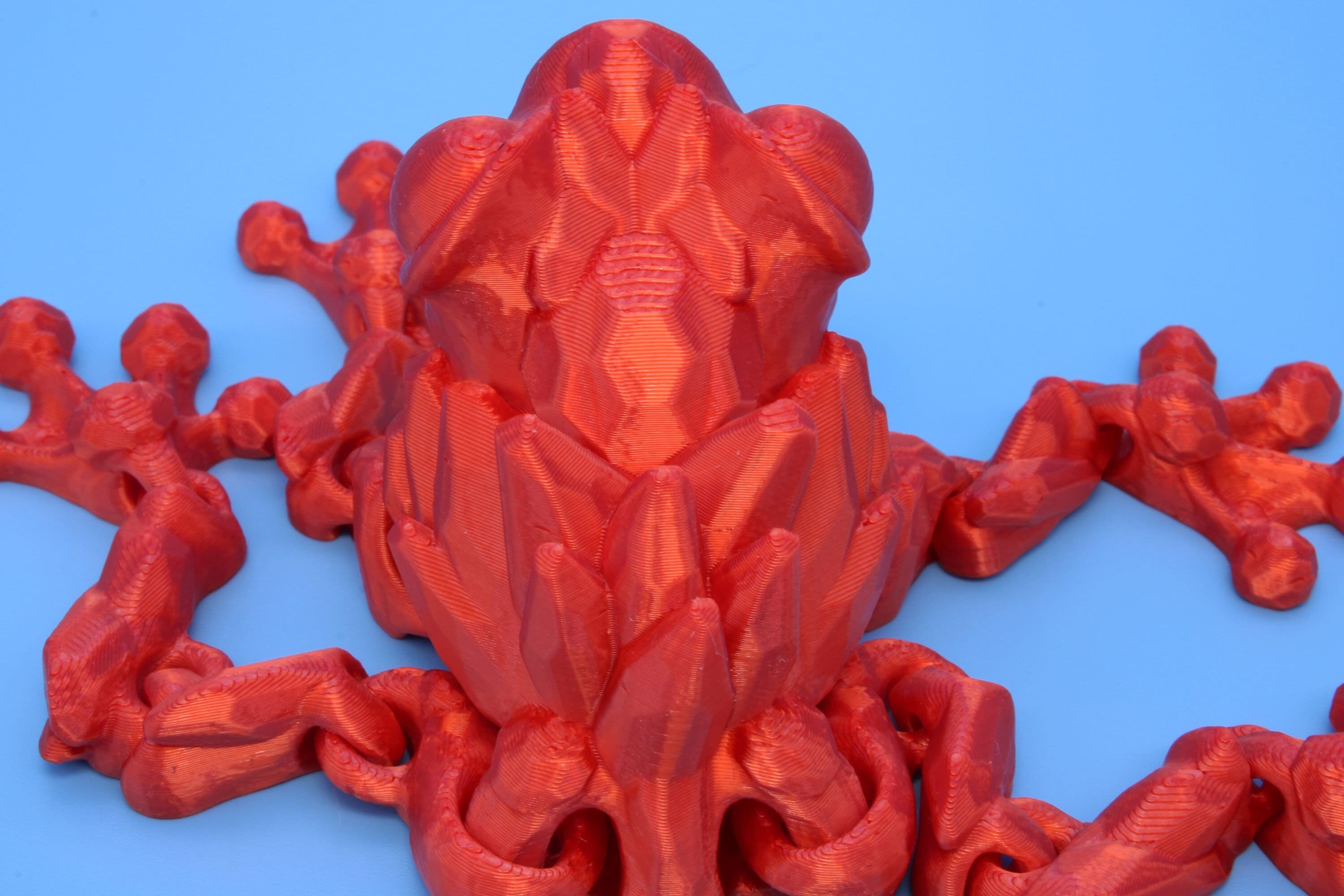 Crystal Frog | 3D Printed | Cute Frog | 5.5 in. | Sensory Toy | Fidget Toy.