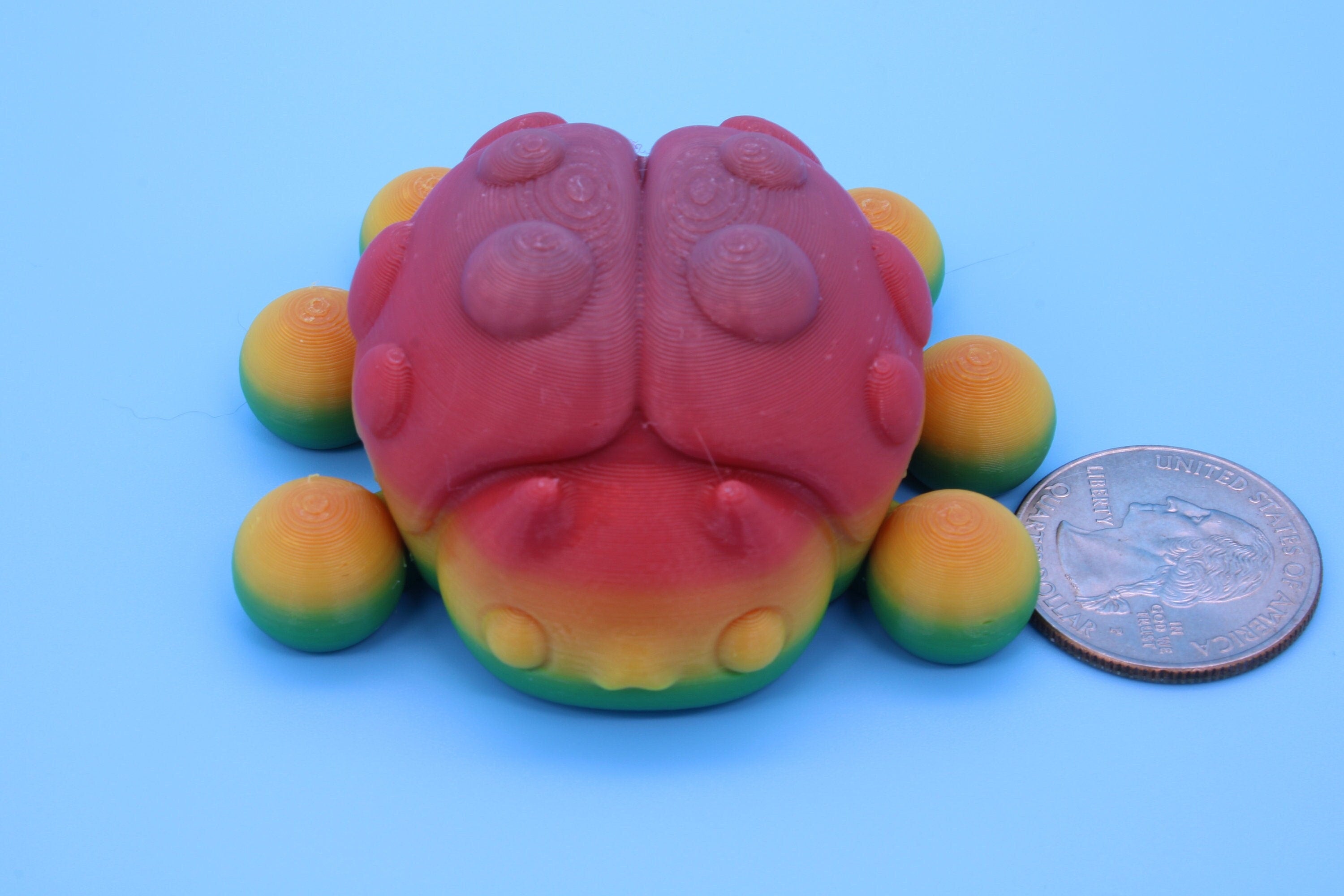 Articulating Ladybug | 3D Printed Cute Ladybug | 3 inches | Friendly Bug | Sensory Toy | Fidget Toy | Articulating Ladybug | Stim Toy.