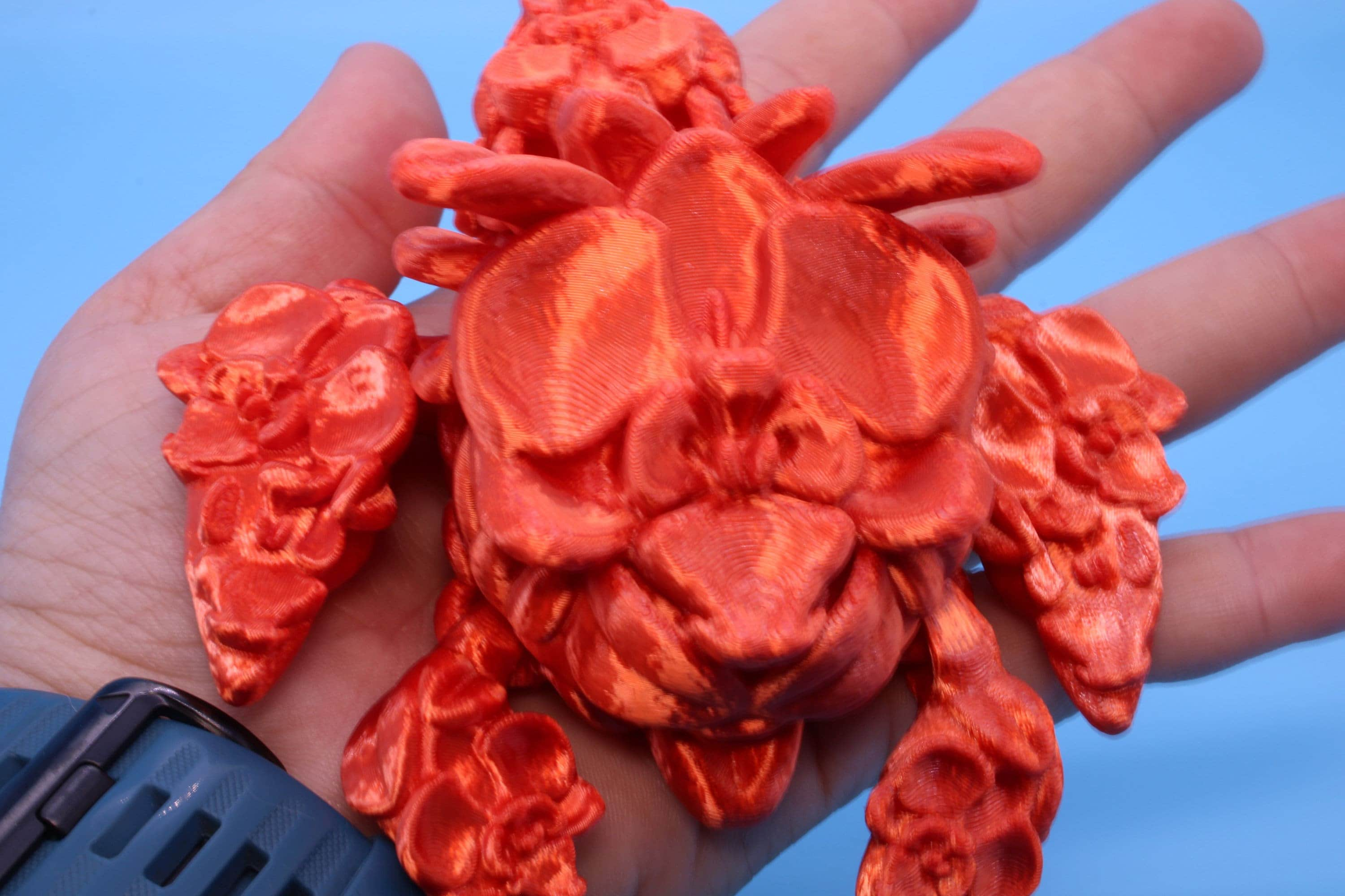 Orchid Turtle- Orange | Flexi | Fidget | Adult Fidget Toy | 4.5 in. | Rose Turtle Buddy.