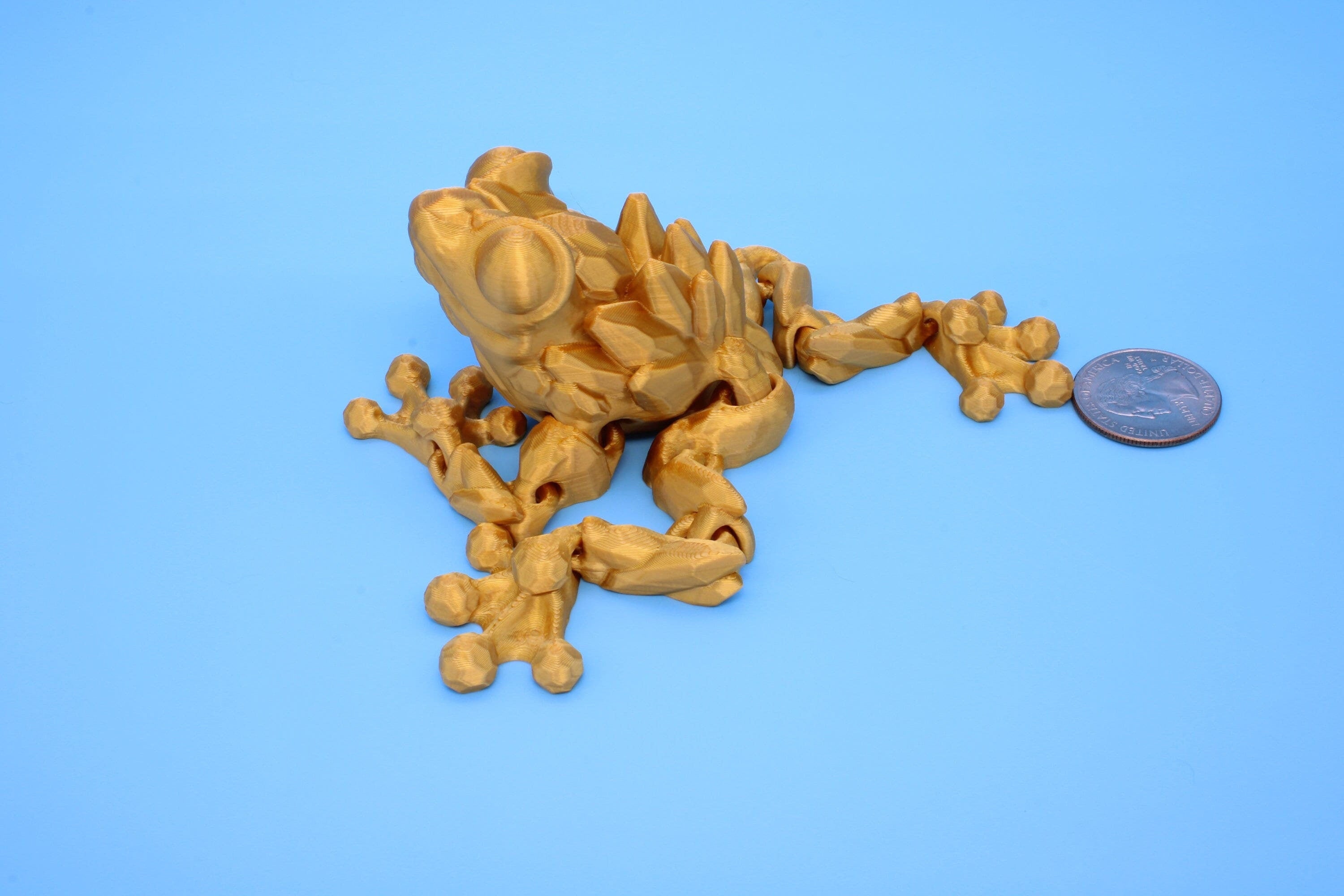 Crystal Frog | 3D Printed | Cute Frog | 5.5 in. | Sensory Toy | Fidget Toy.