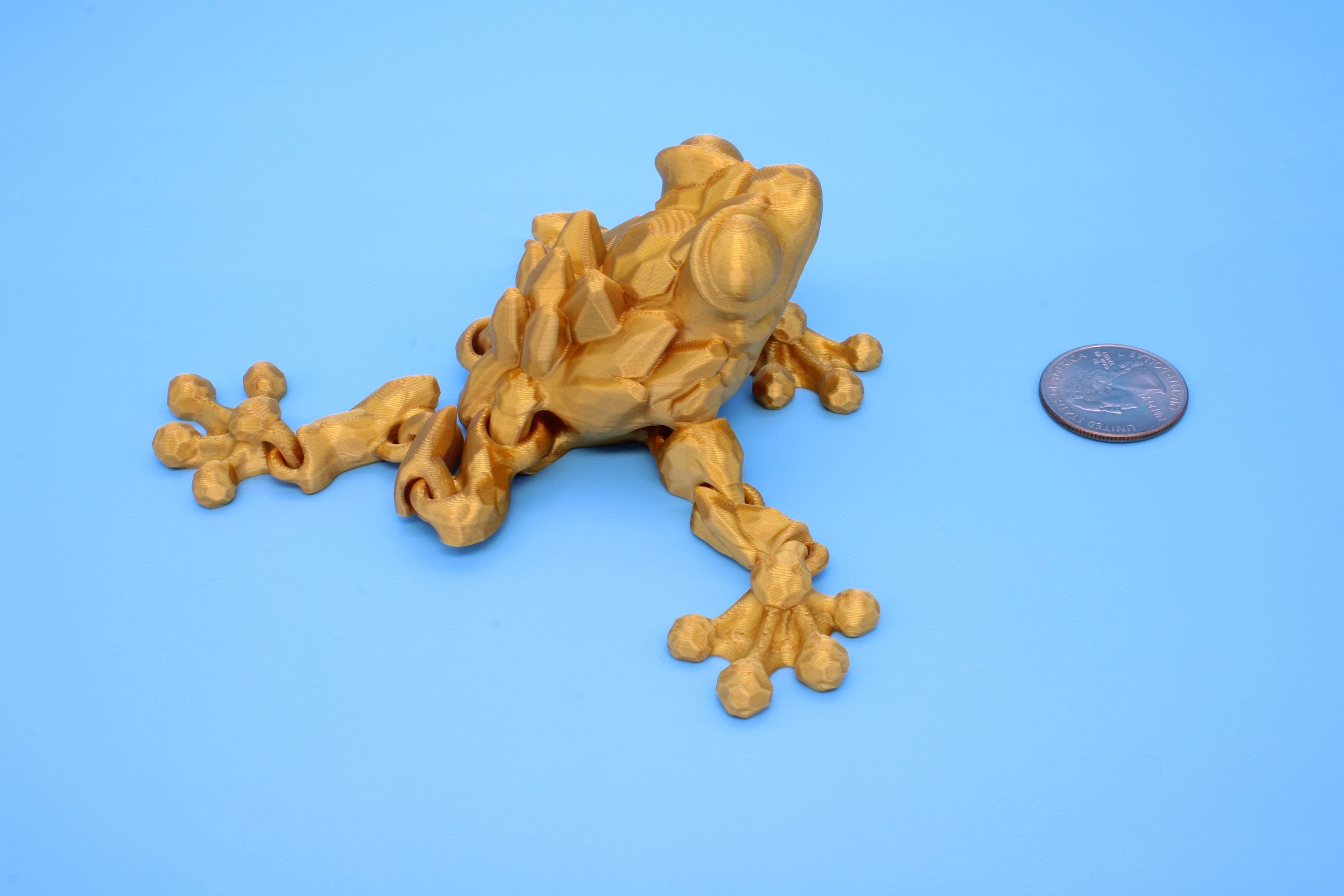 Crystal Frog | 3D Printed | Cute Frog | 5.5 in. | Sensory Toy | Fidget Toy.