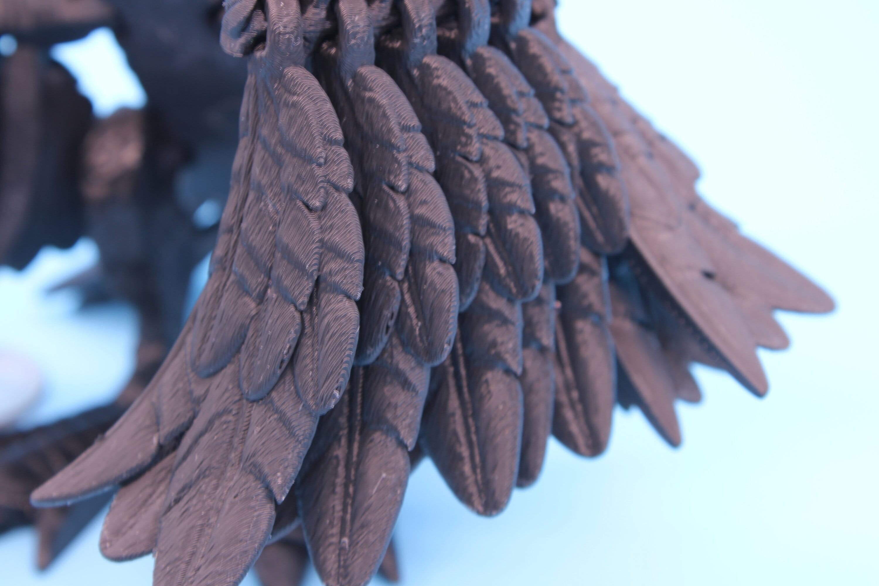 Black Phoenix | Cute Flexi Toy | Unique 3D Printed | Articulating Fidget Toy | Sensory toy | 4 in.