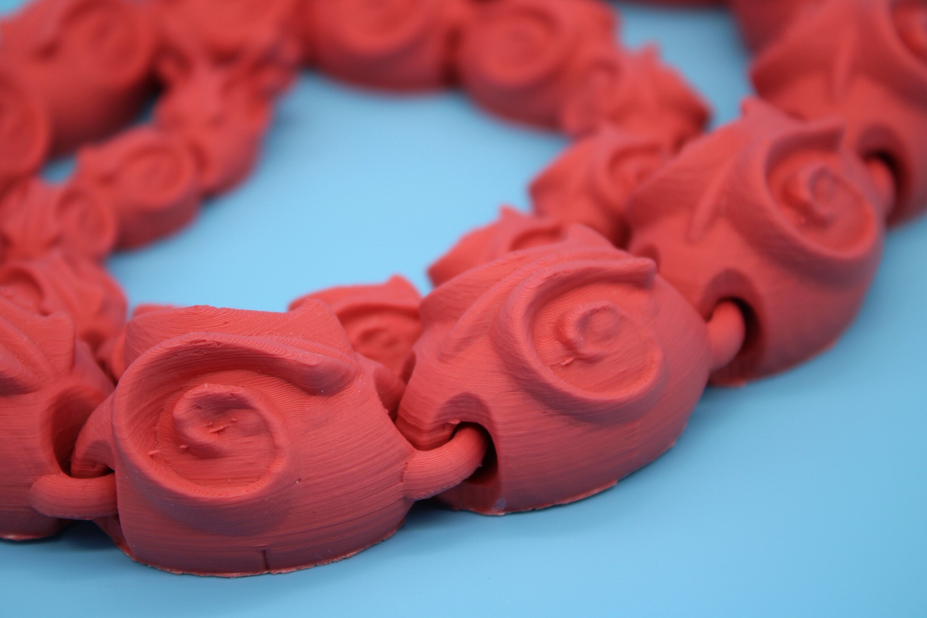 Butterfly Snake | 28 in | Coral | 3D Printed | Fidget Toy | Flexi Toy Snake | Desk Toys | Sensory Toy.