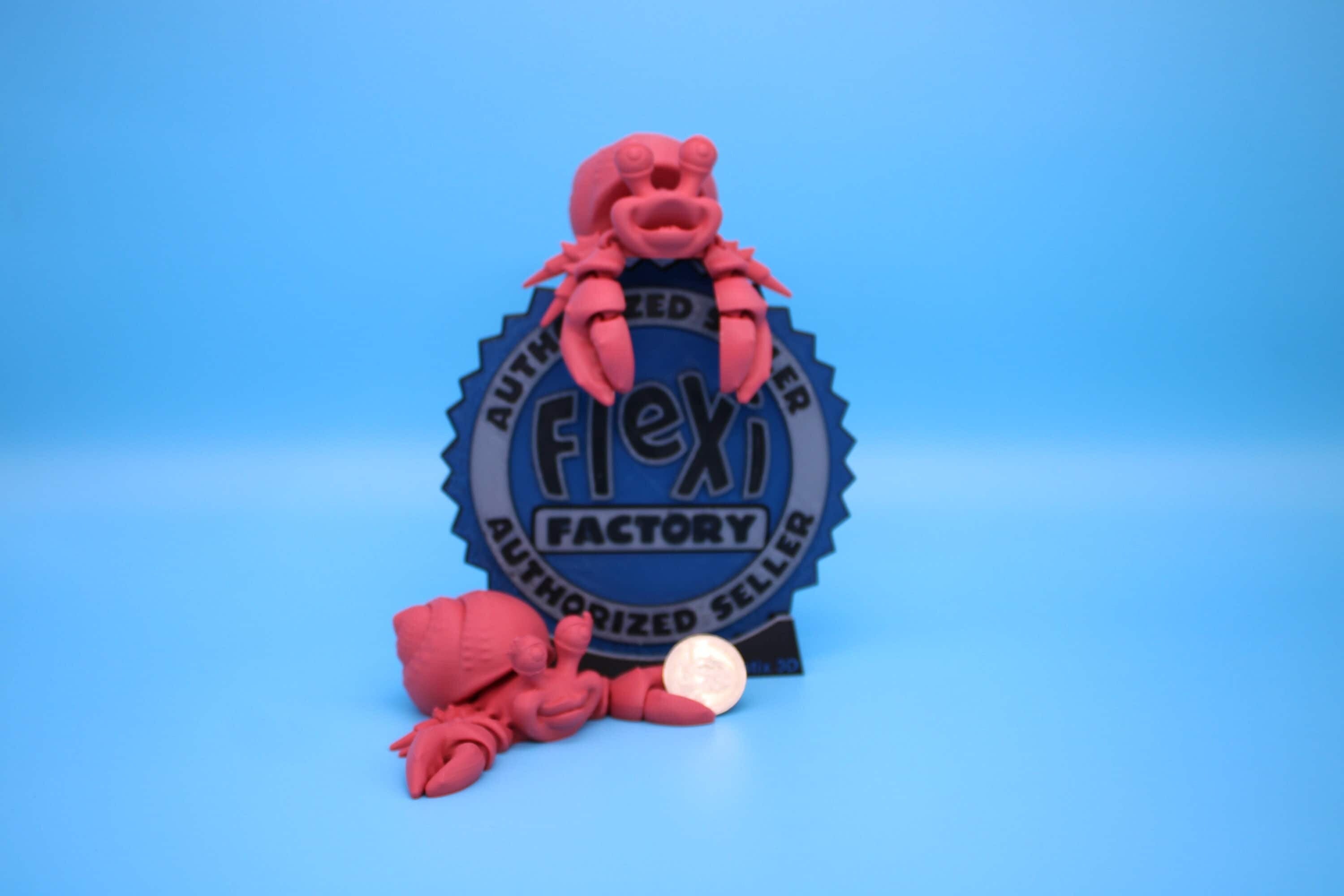 Hermit Crabs- Coral | Mr. & Mrs. | 3D Printed | Super Cute | Friendly Crabs.