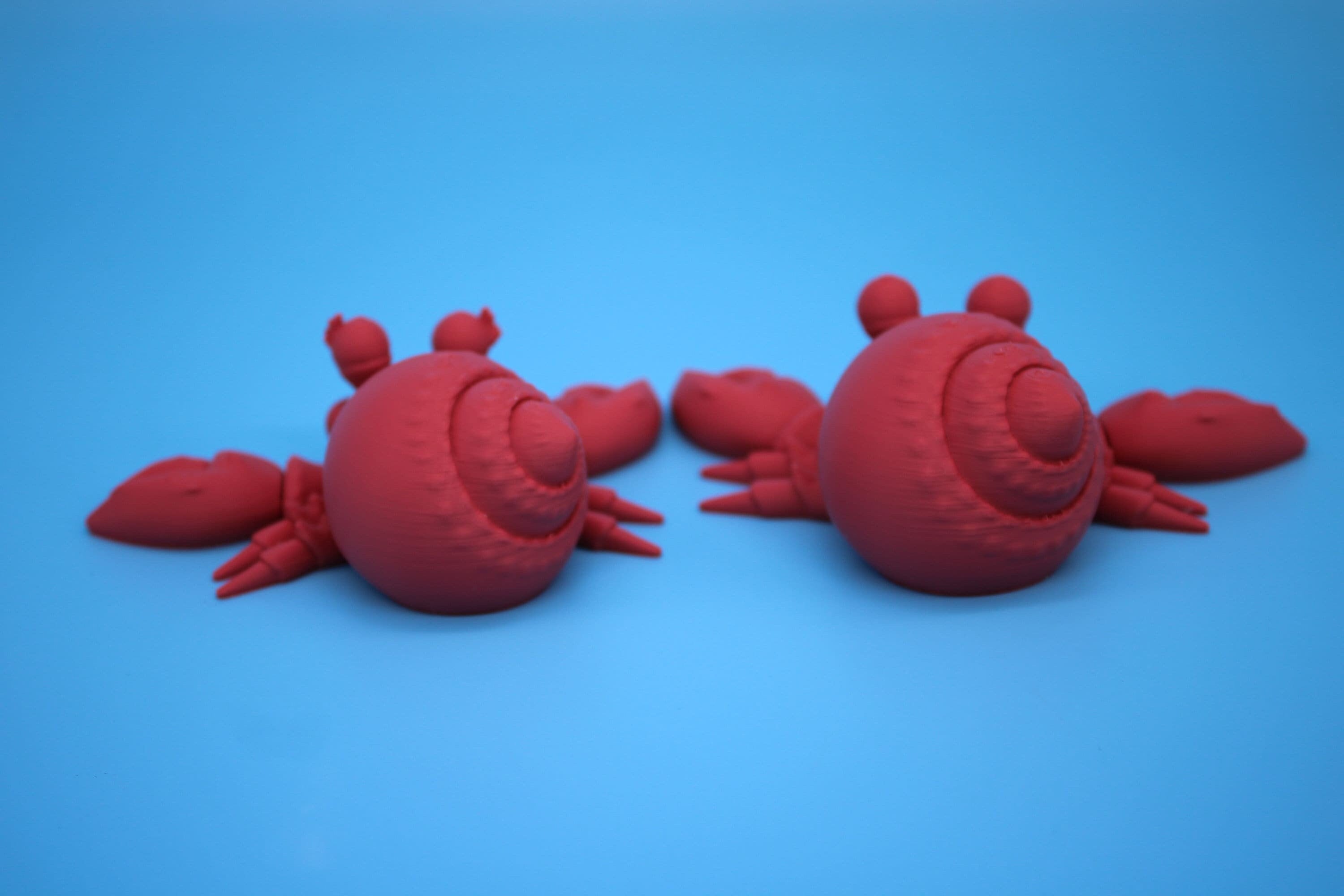 Hermit Crabs- Coral | Mr. & Mrs. | 3D Printed | Super Cute | Friendly Crabs.