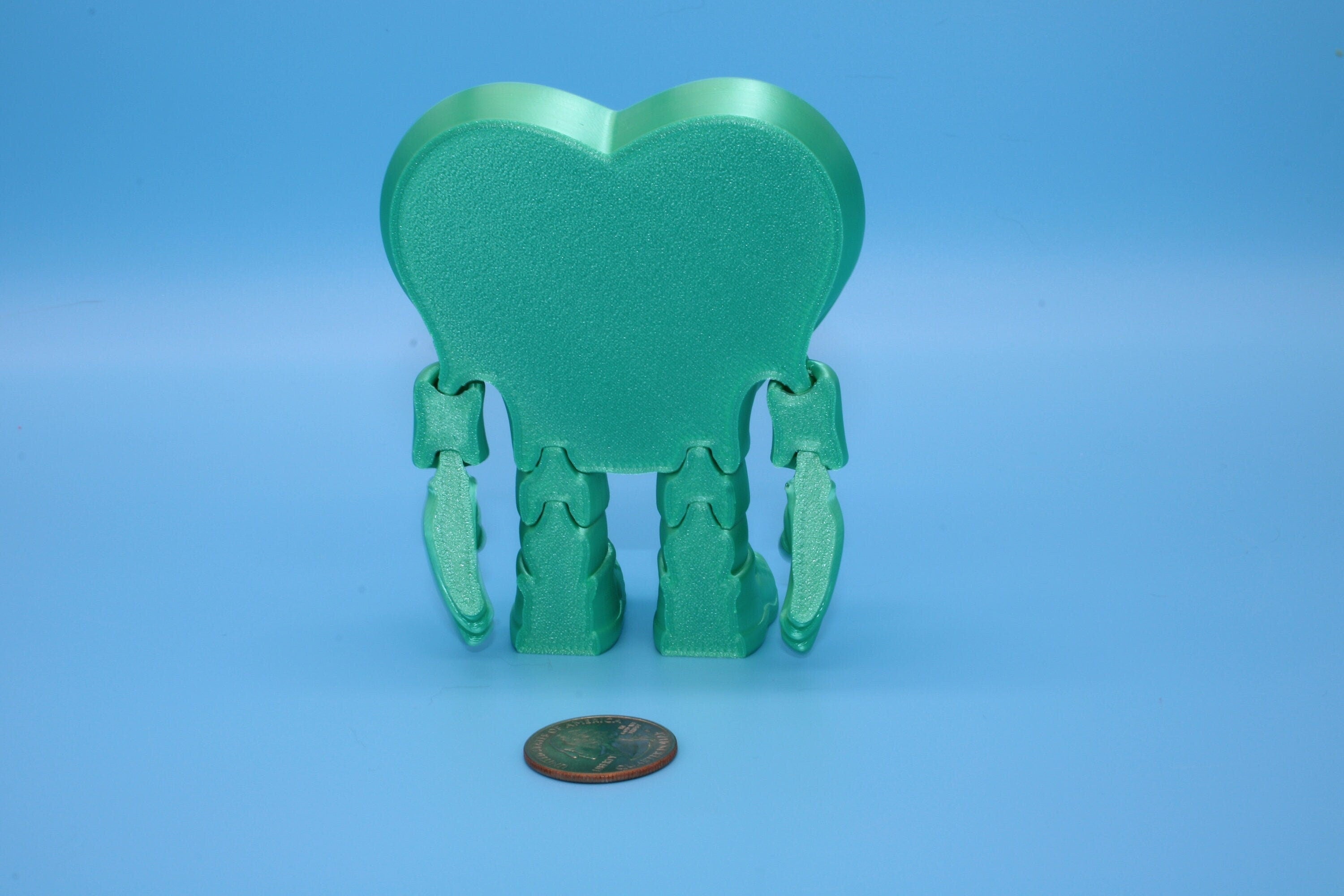 Herbert the Valentines Heart | Flexi Heart Buddy | Fidget Toy 3D printed | Articulating Heart Buddy | Flexi Toy | Stress Relief Gift