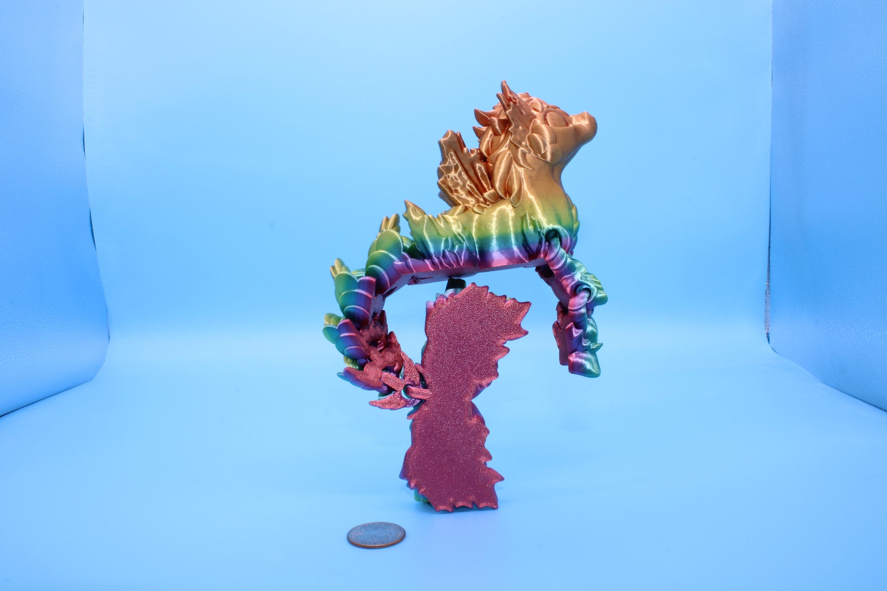 Hippocampus Sea Horse | 9.5 in. Cute Sea Horse | 3D printed articulating Sea Horse | Flexi Toy | Stress Relief, Gift.