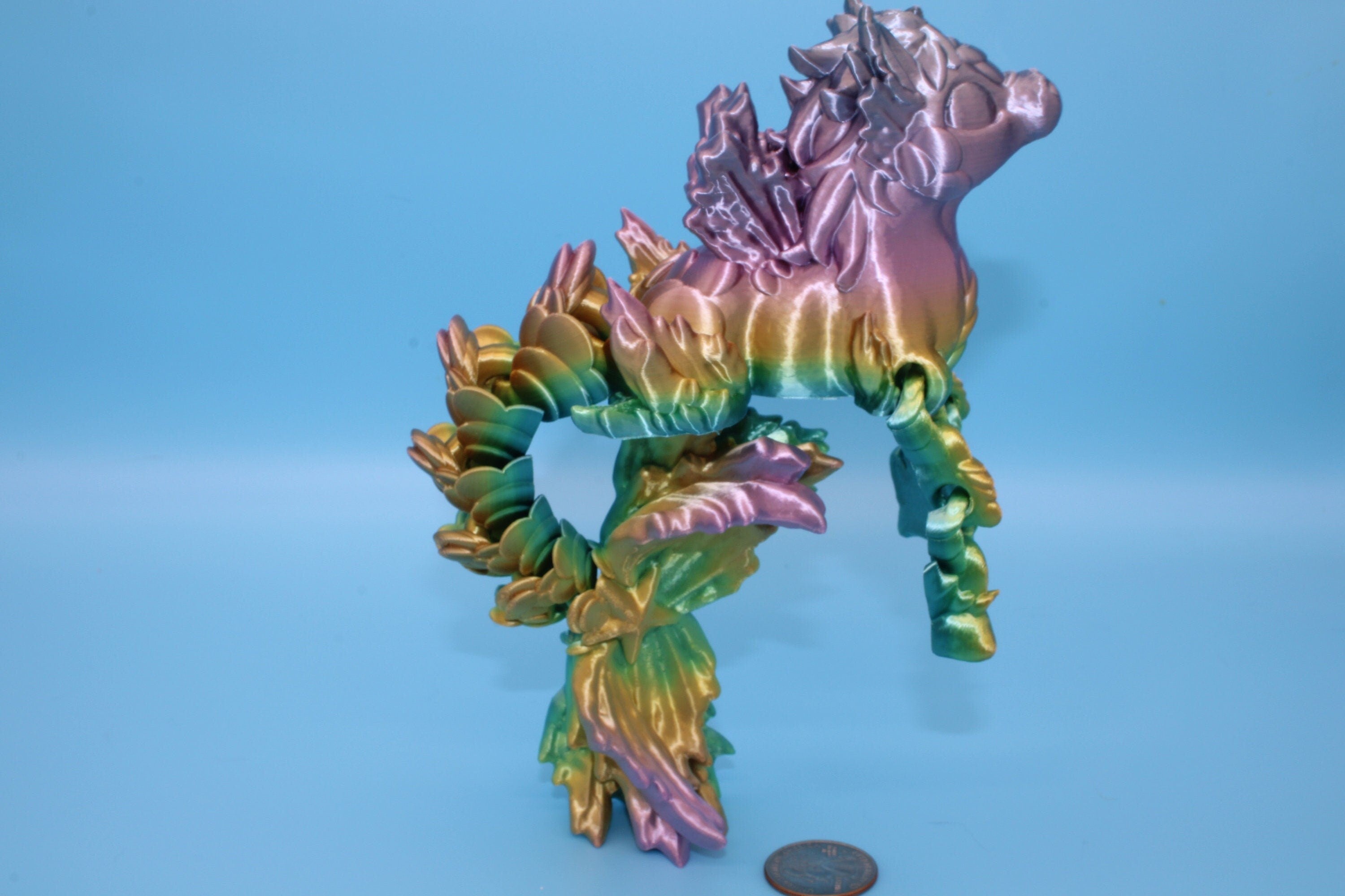 Hippocampus Sea Horse | 9.5 in. Cute Sea Horse | 3D printed articulating Sea Horse | Flexi Toy | Stress Relief, Gift.