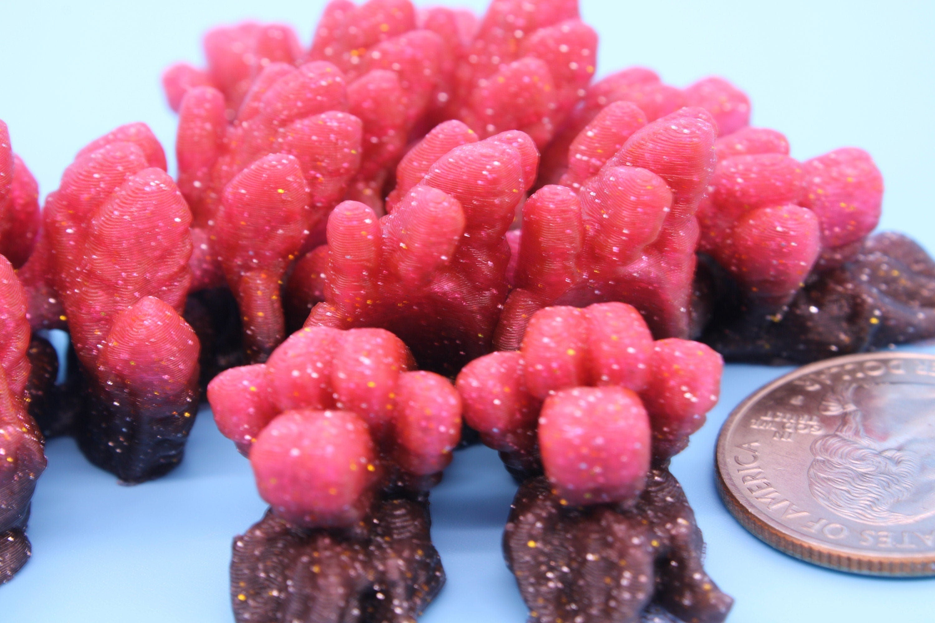 Multi Color Tiny Phoenix | 3D Printed Articulating Dragon | Flexi Toy | Adult Fidget Toy | Dragon Buddy ready for you! 5 inch.