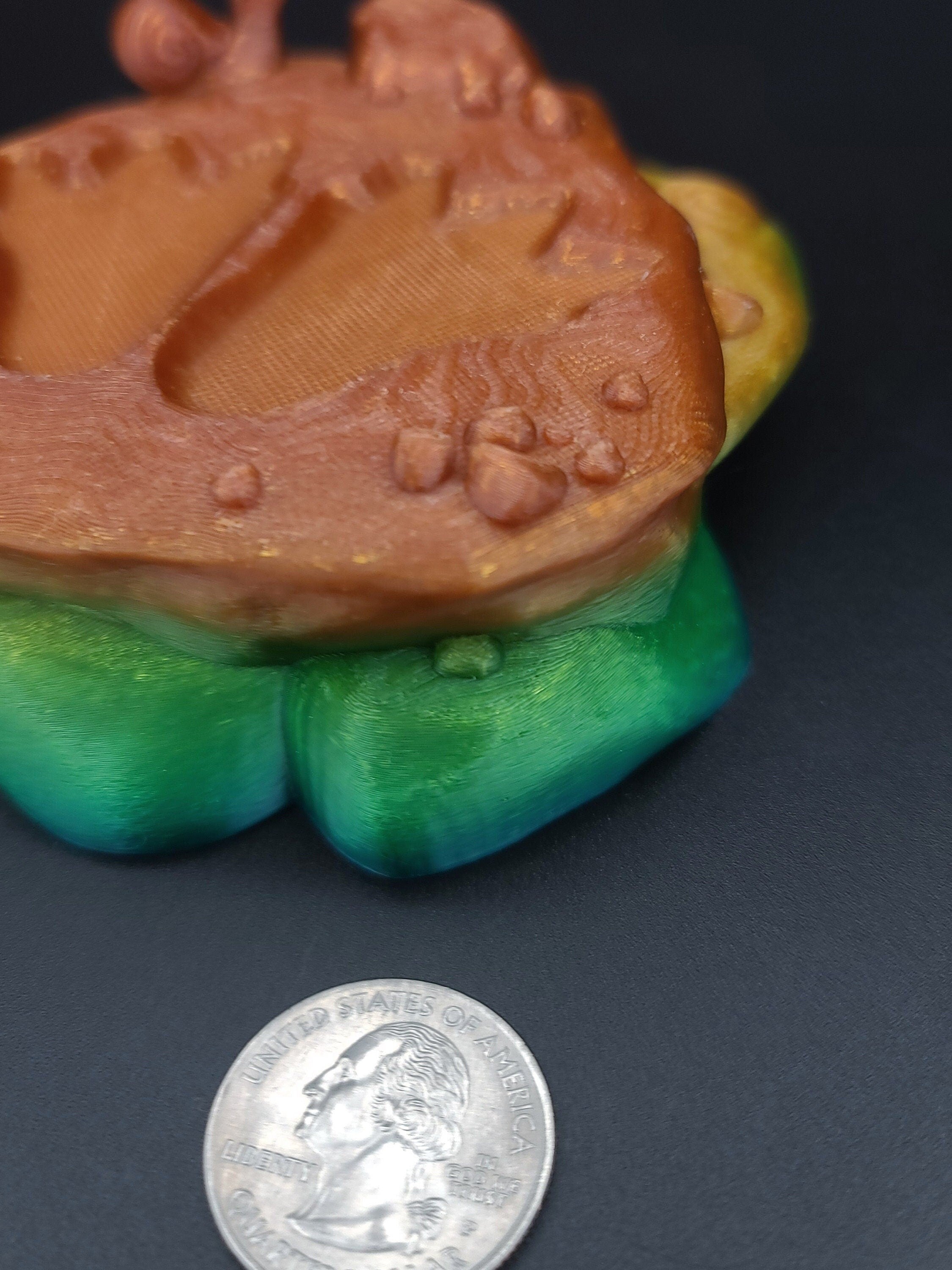 Rainbow T-Rex Stand 3D Printed. Stand for Tyrannosaurus. Super cute to show off your dinosaur. Display for your favorite Dino