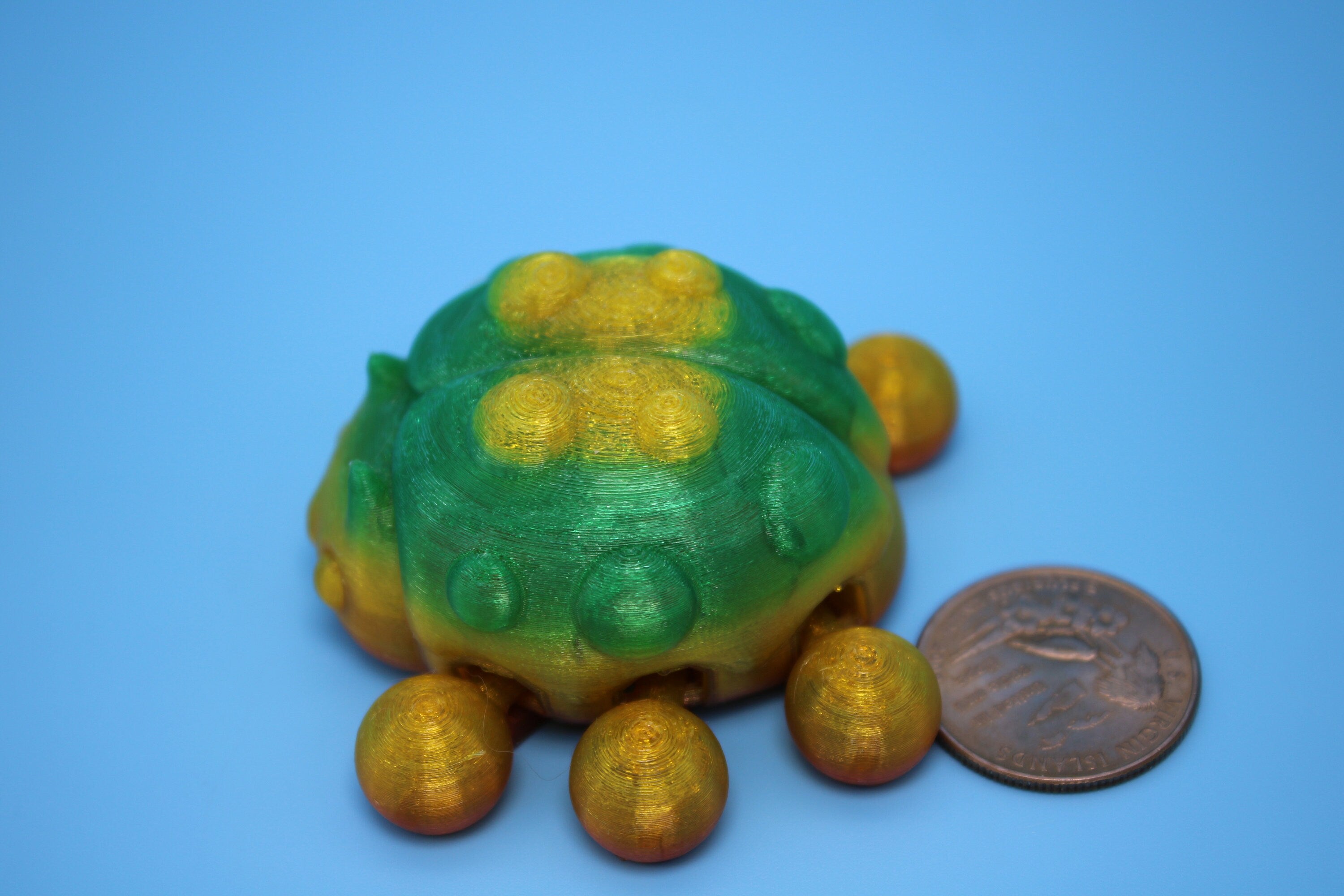 Flexible Ladybug | 3D Printed Cute Ladybug | 3 inches | Friendly Bug | Sensory Toy | Fidget Toy | Articulating Ladybug | Stim Toy. (TPU)