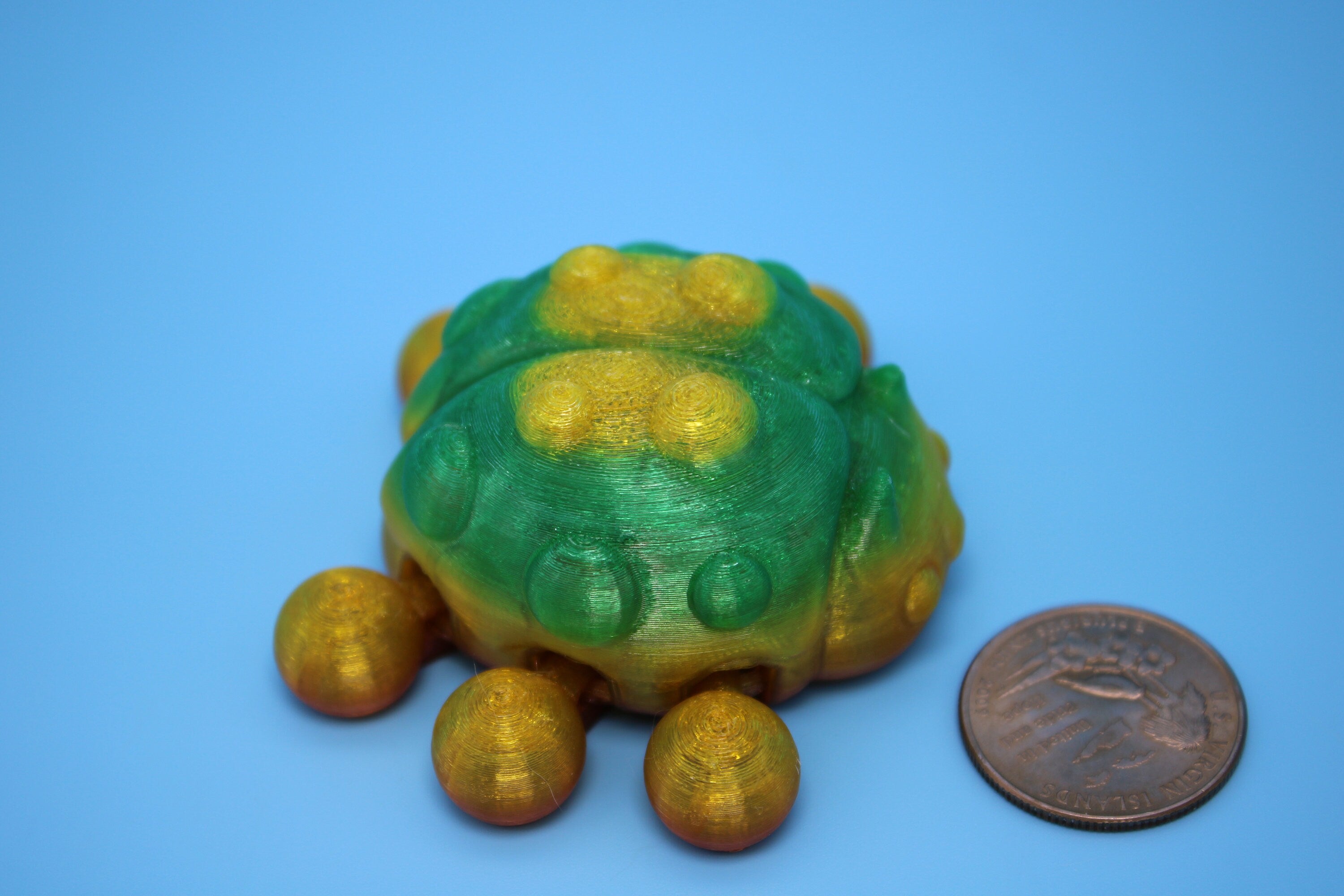 Flexible Ladybug | 3D Printed Cute Ladybug | 3 inches | Friendly Bug | Sensory Toy | Fidget Toy | Articulating Ladybug | Stim Toy. (TPU)