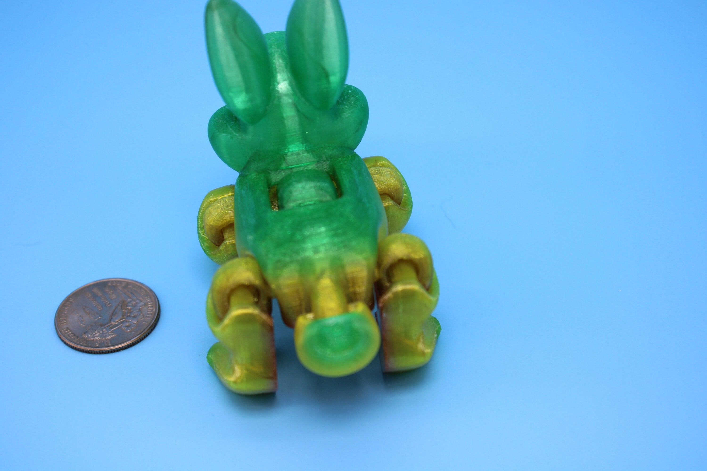 Miniature Bunny Rabbit | Flexible | 3D Printed Cute Bunny | Friendly Rabbit | Sensory Toy | Fidget Toy. (TPU)