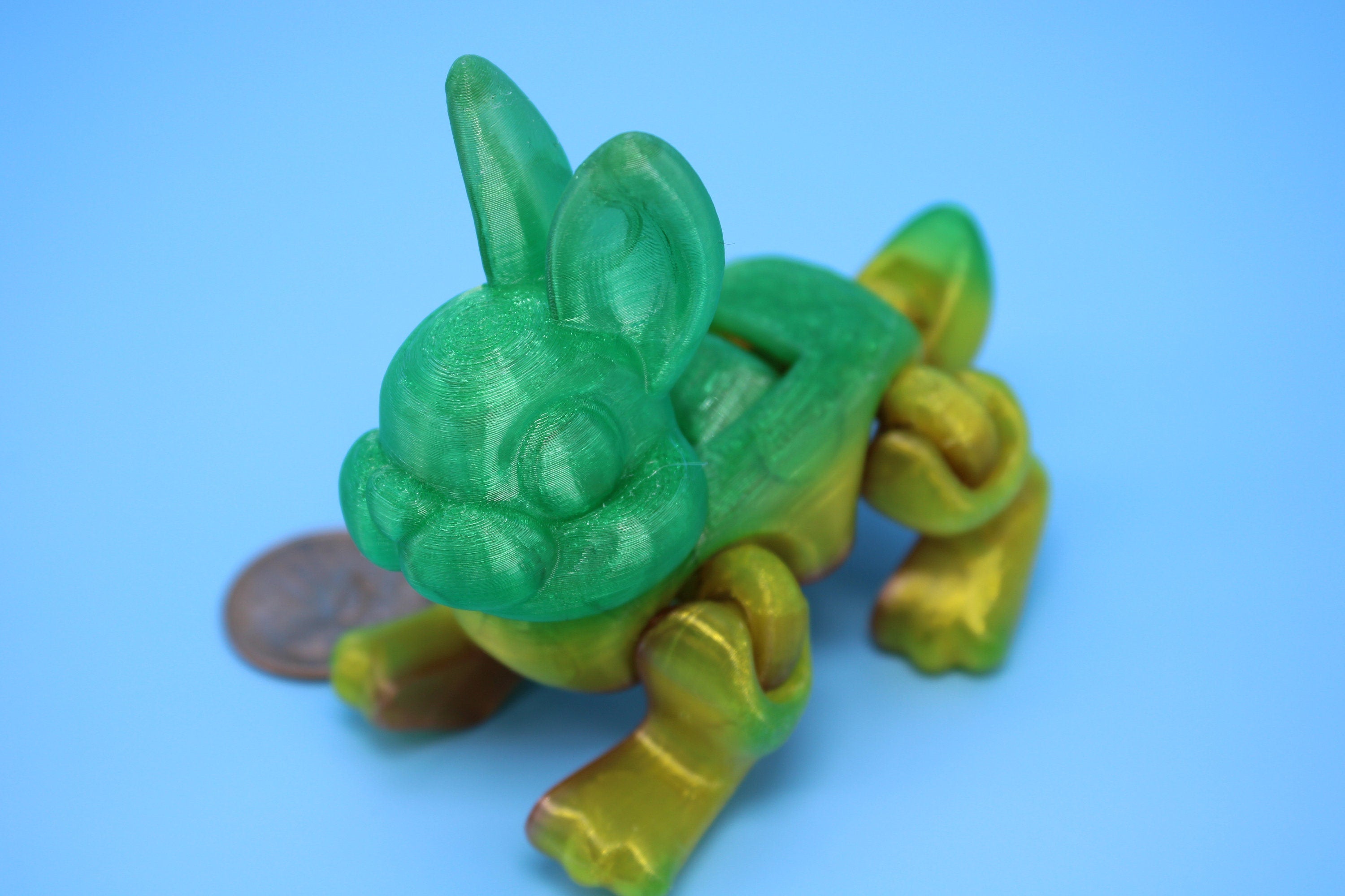 Miniature Bunny Rabbit | Flexible | 3D Printed Cute Bunny | Friendly Rabbit | Sensory Toy | Fidget Toy. (TPU)