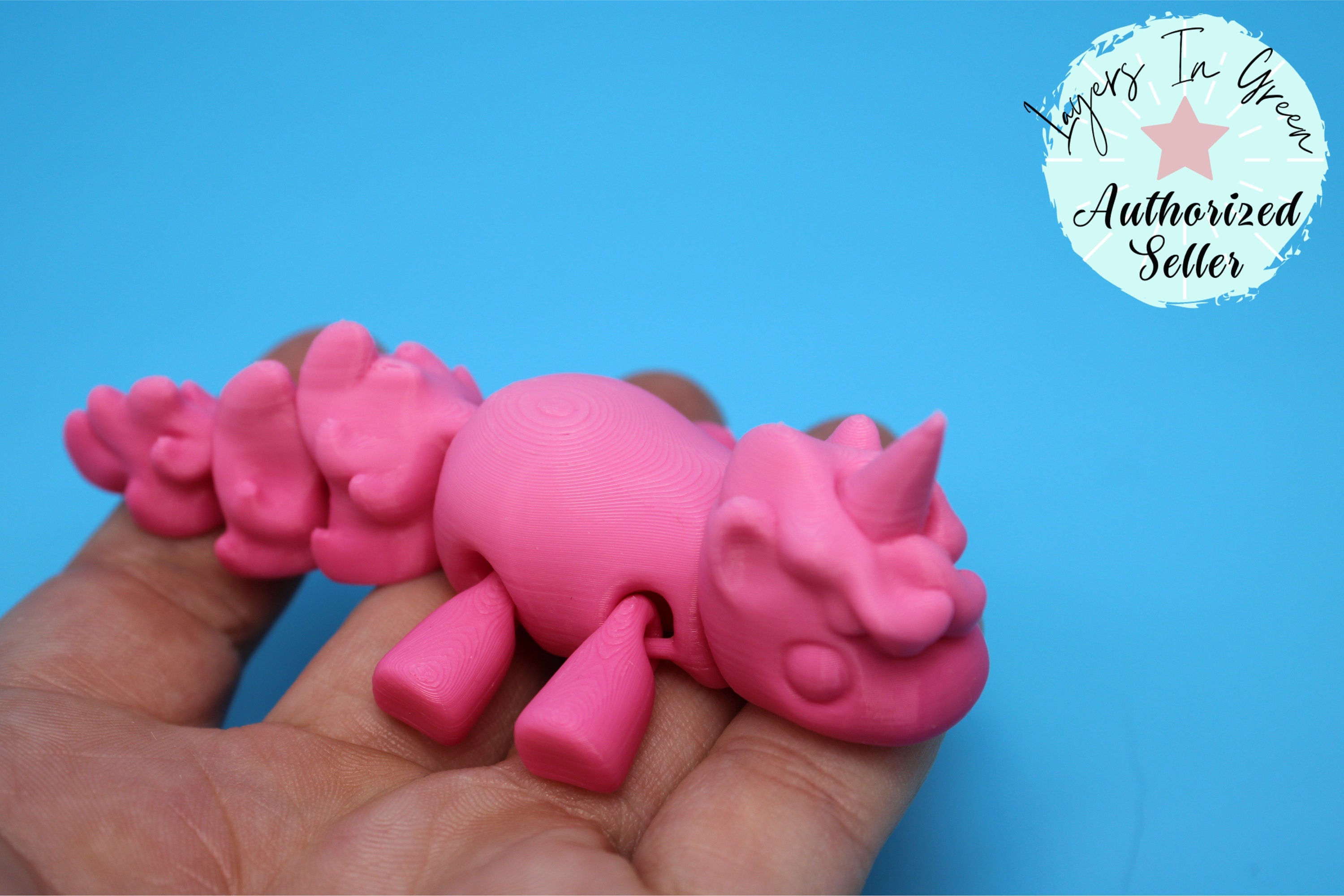 Unicorn no Wings- Pink | 3D Printed | Cute Unicorn | Sensory Toy | Fidget Toy | Articulating Unicorn.