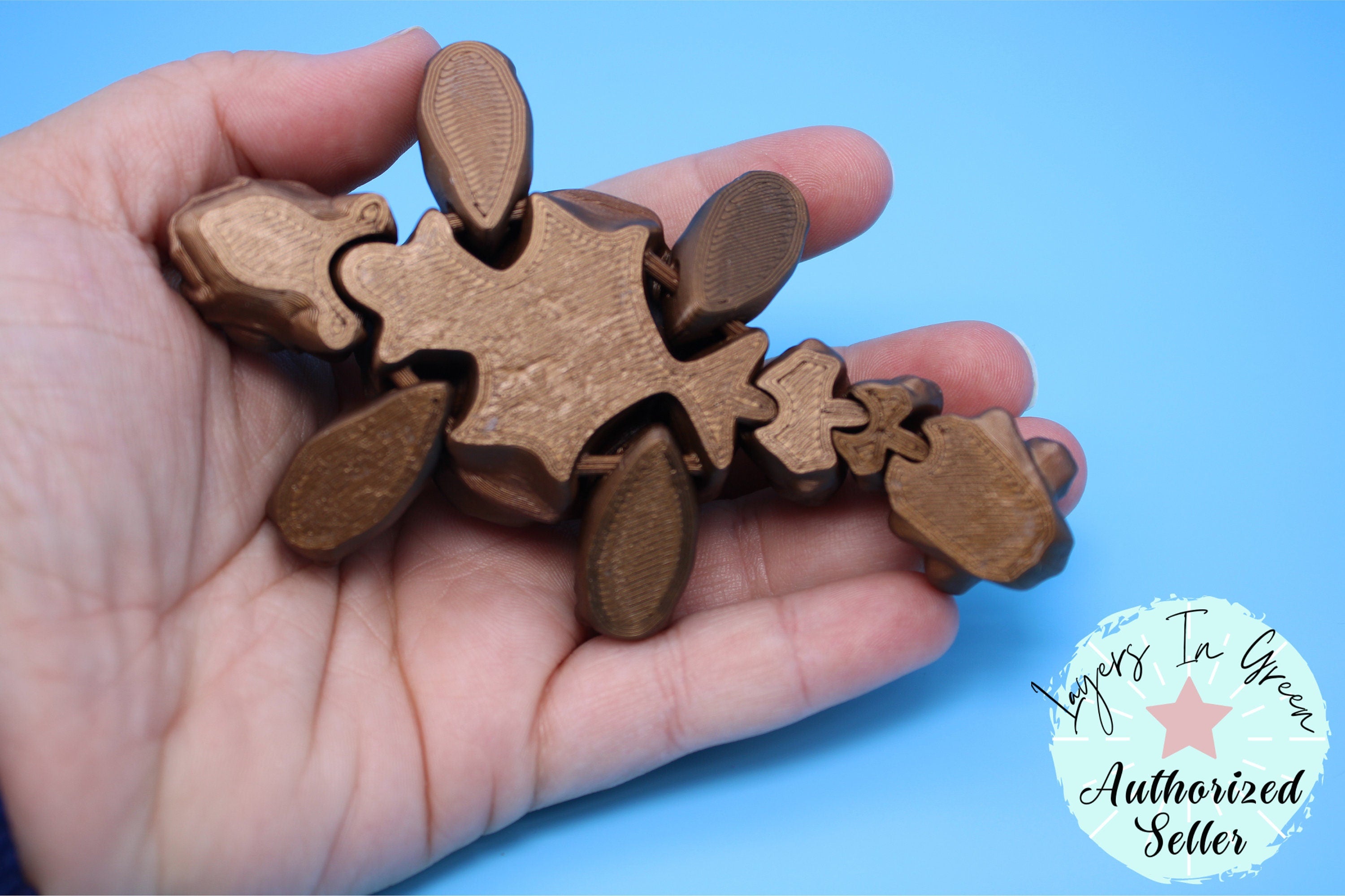 Dinosaur | 3D Printed Cute Anky | Sensory Toy | Fidget Toy | Articulating Ankylosaurus 4.75 in.