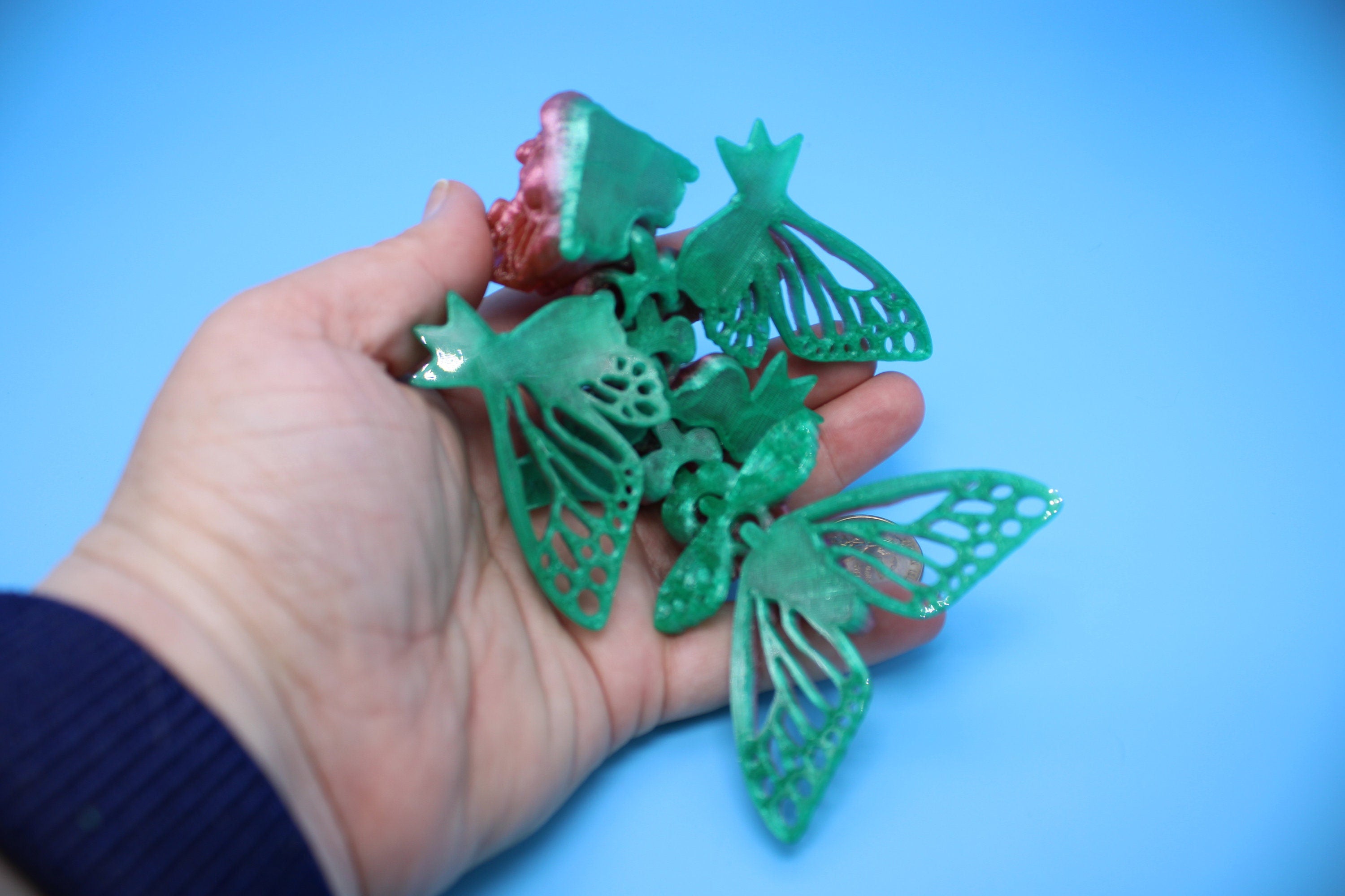 Butterfly Wyvern | 3D Printed TPU | Wyvern Dragon | 3.25 in. | Dragon Toy | Fidget Toy | Flexi Dragon.