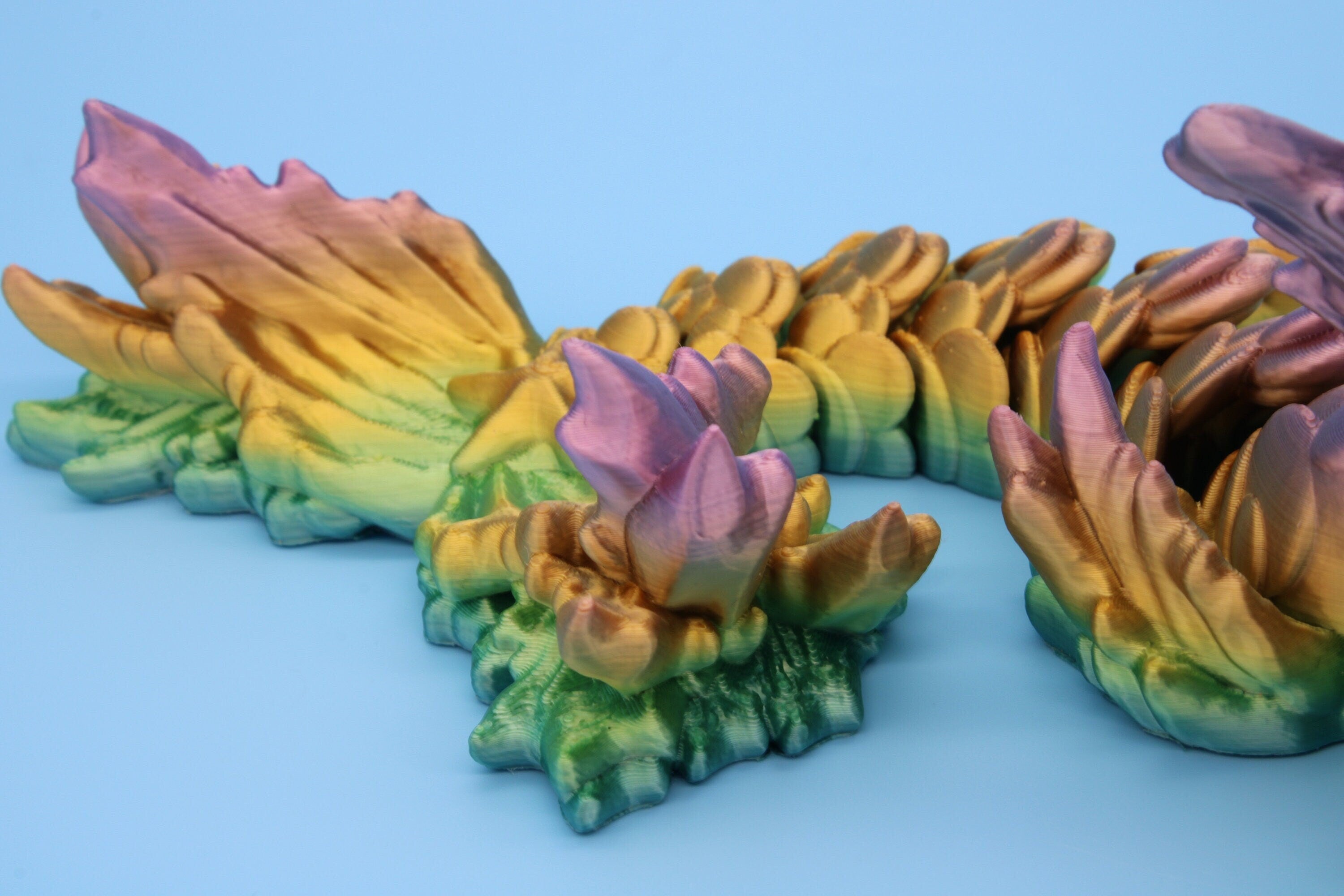 Hippocampus Sea Horse | 9.5 in. Cute Sea Horse | 3D printed articulating Sea Horse | Flexi Toy | Stress Relief, Gift.