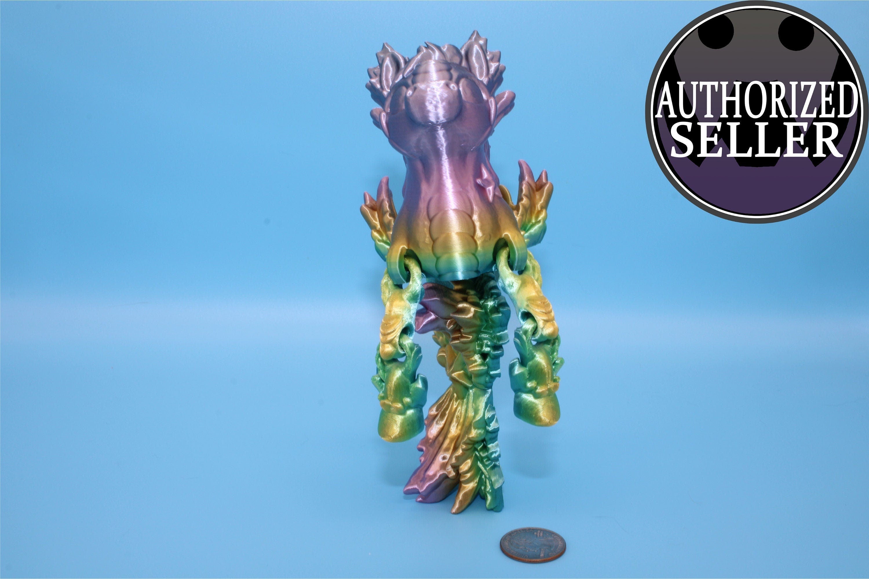 Hippocampus Sea Horse | 9.5 in. Cute Sea Horse | 3D printed articulating Sea Horse | Flexi Toy | Stress Relief, Gift.