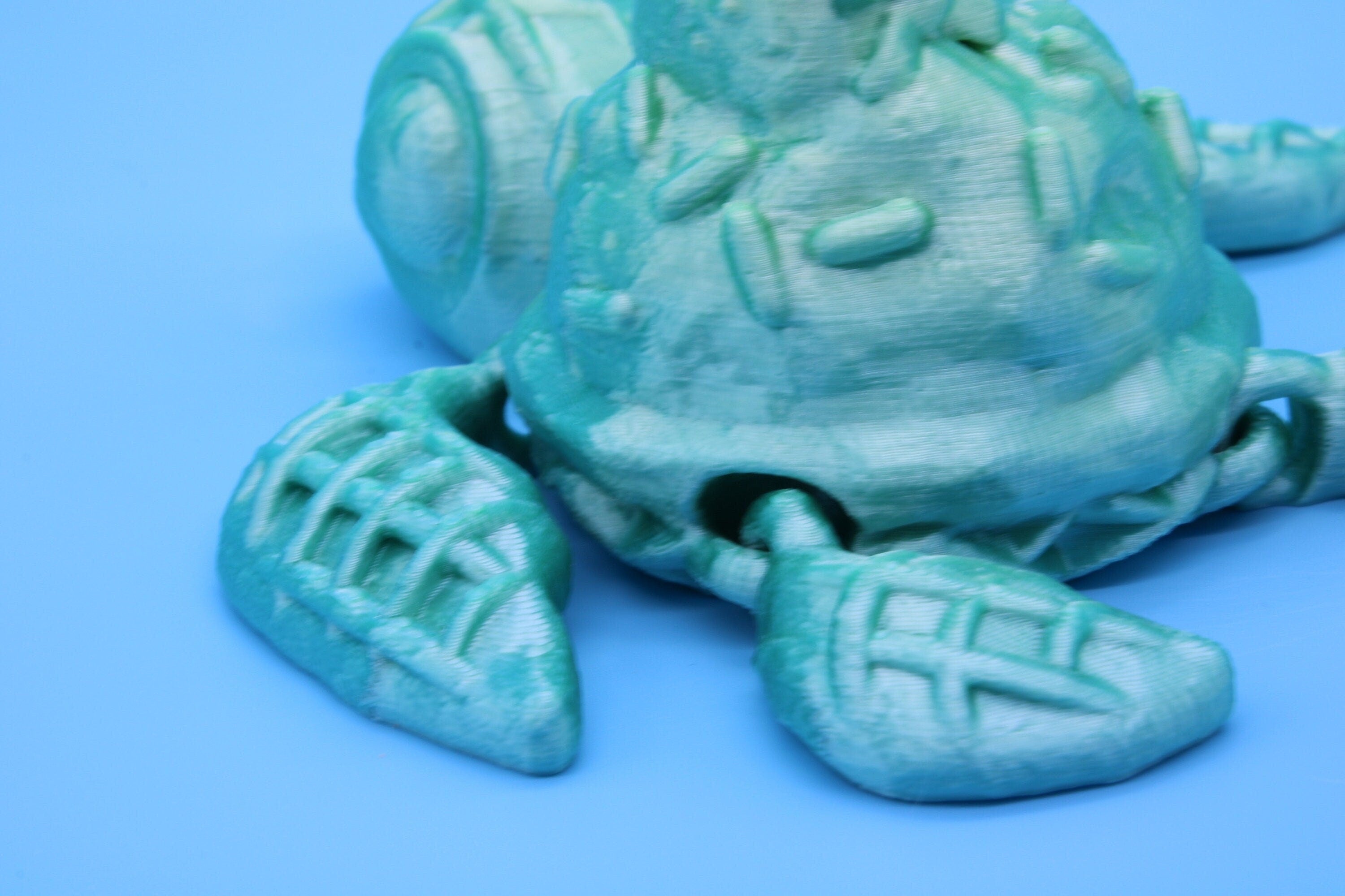 Dessurtle (Dessert & Turtle) 3D Printed, fidget pet Turtle with waffle cone legs, Ice Cream Sprinkles w/ strawberry top