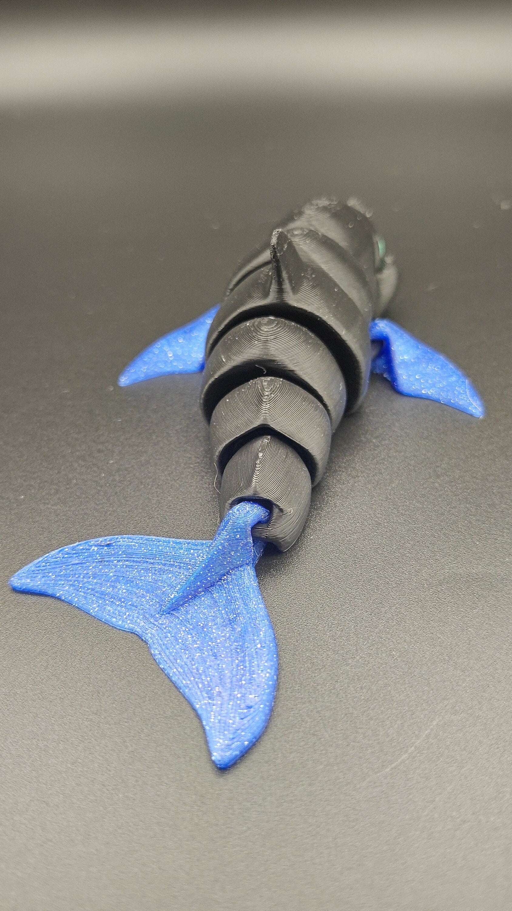 Flexi Dolphin. Multi Color Print. No Paint. Articulating Super Cute Dolphin. Great fidget toy. Desk buddy. Sensory toy dolphin . Desk toy