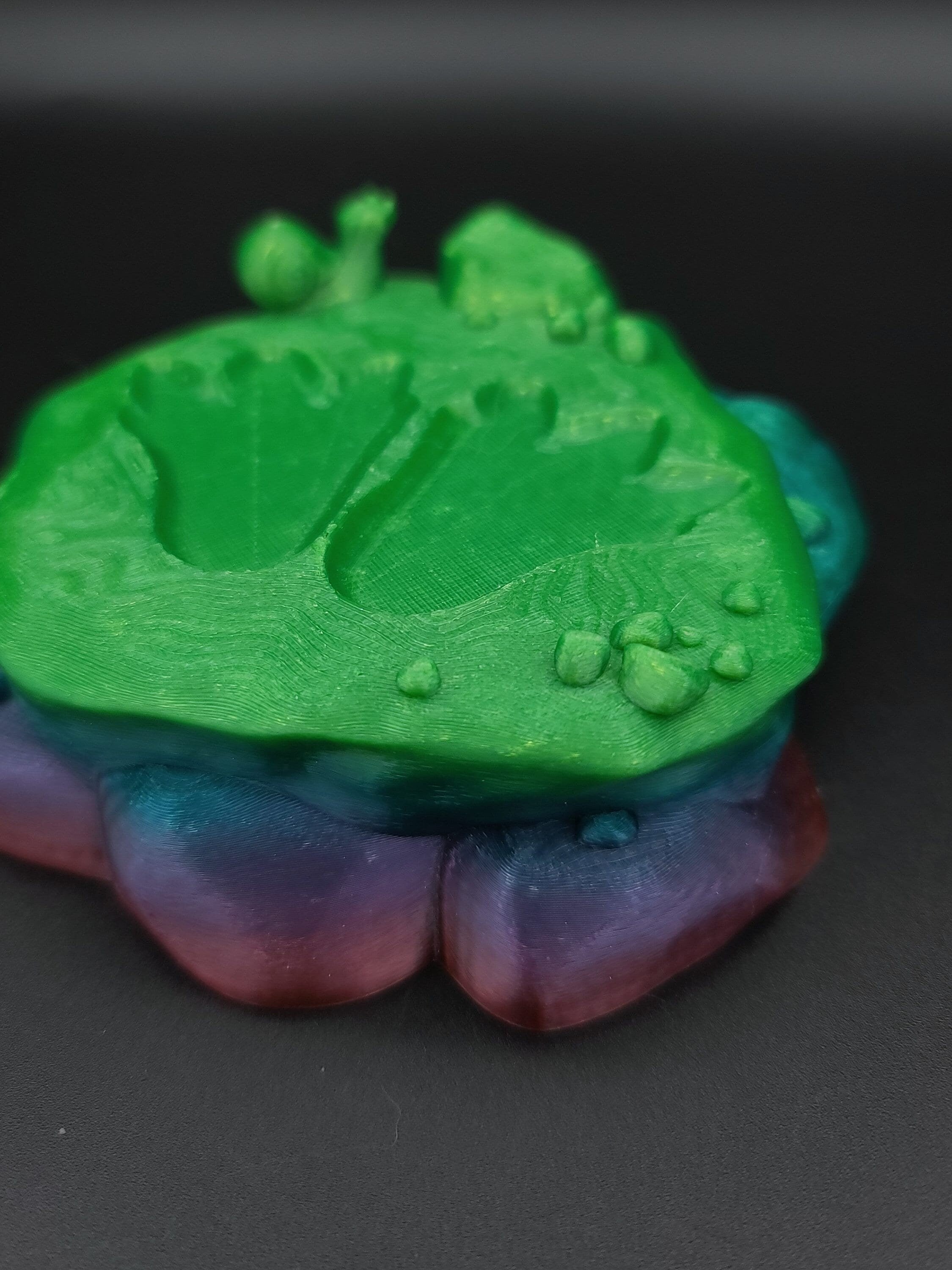 Rainbow T-Rex Stand 3D Printed. Stand for Tyrannosaurus. Super cute to show off your dinosaur. Display for your favorite Dino