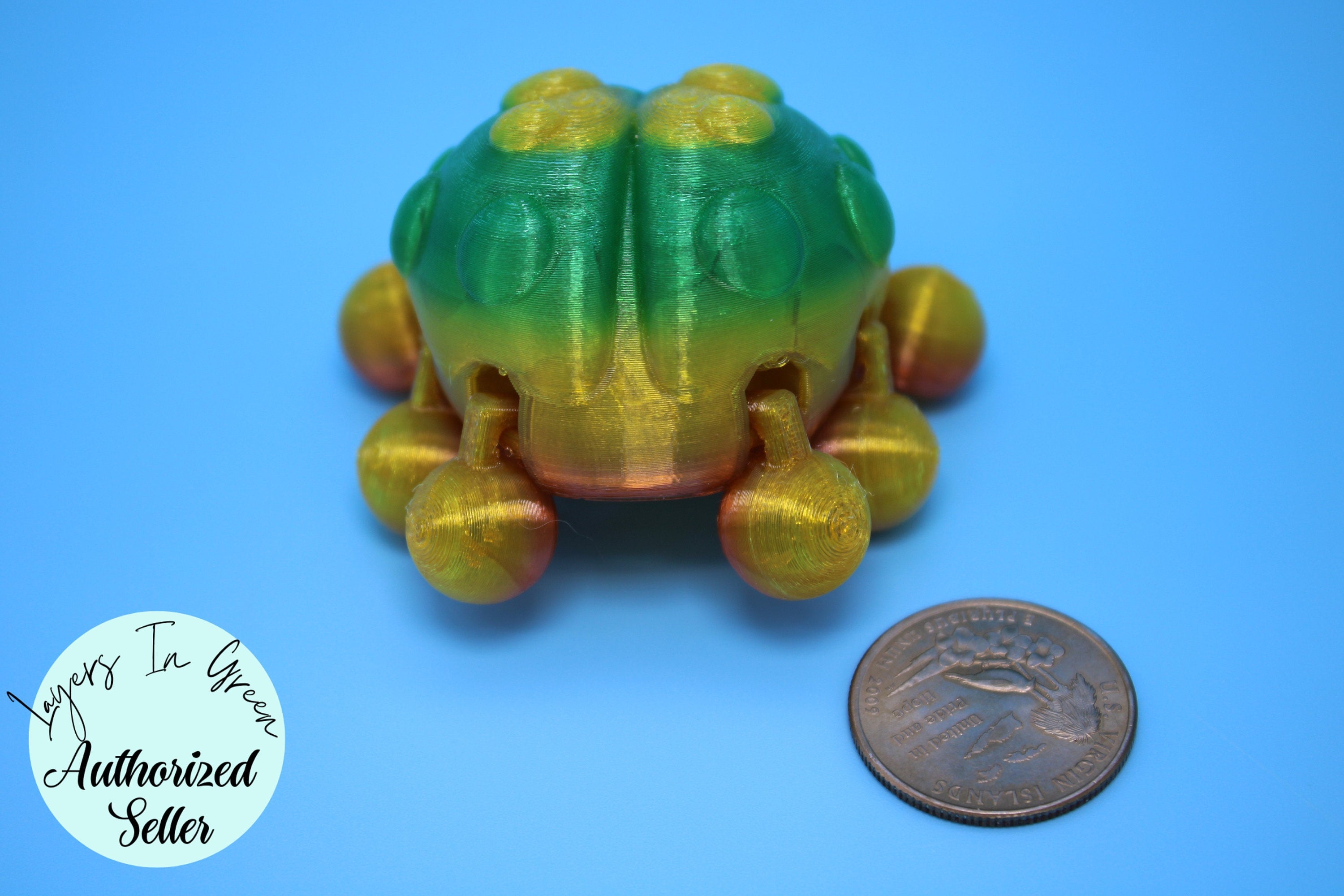 Flexible Ladybug | 3D Printed Cute Ladybug | 3 inches | Friendly Bug | Sensory Toy | Fidget Toy | Articulating Ladybug | Stim Toy. (TPU)